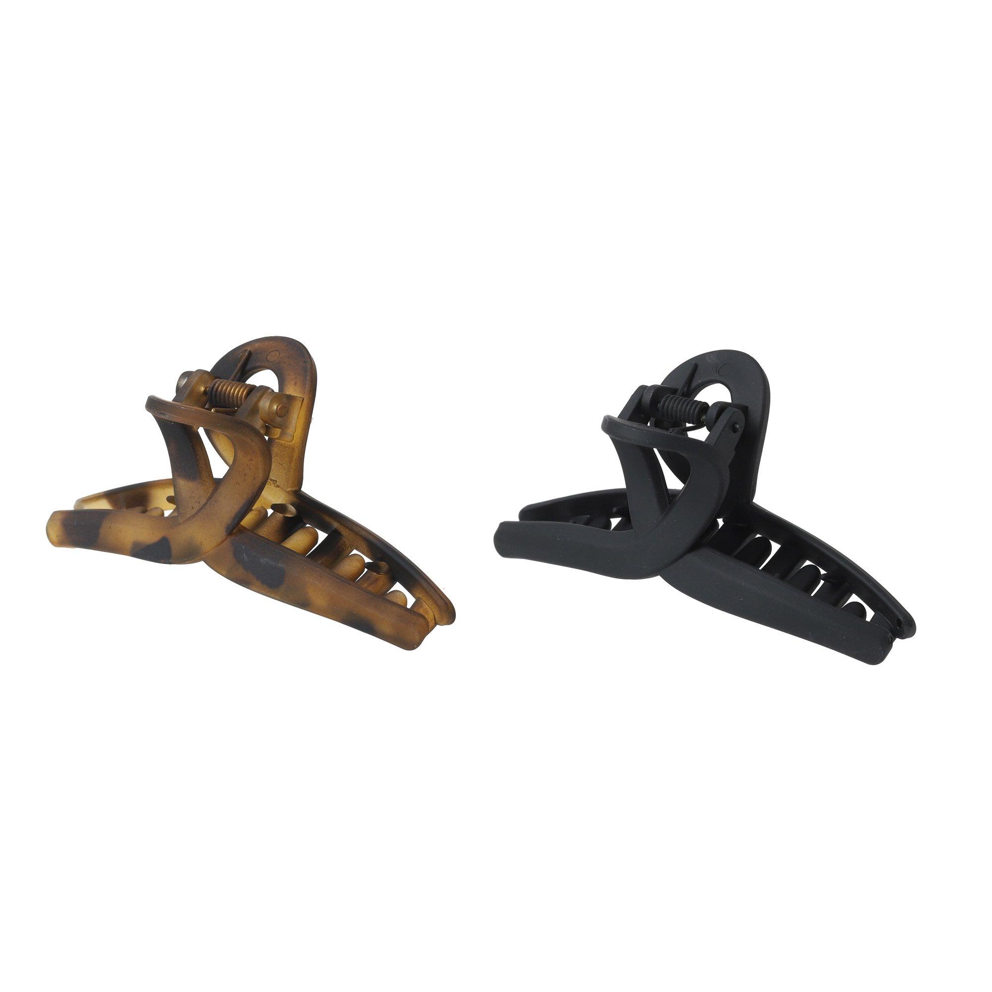 Black/Tort - Miso - 2Pk Claw Clips - 1