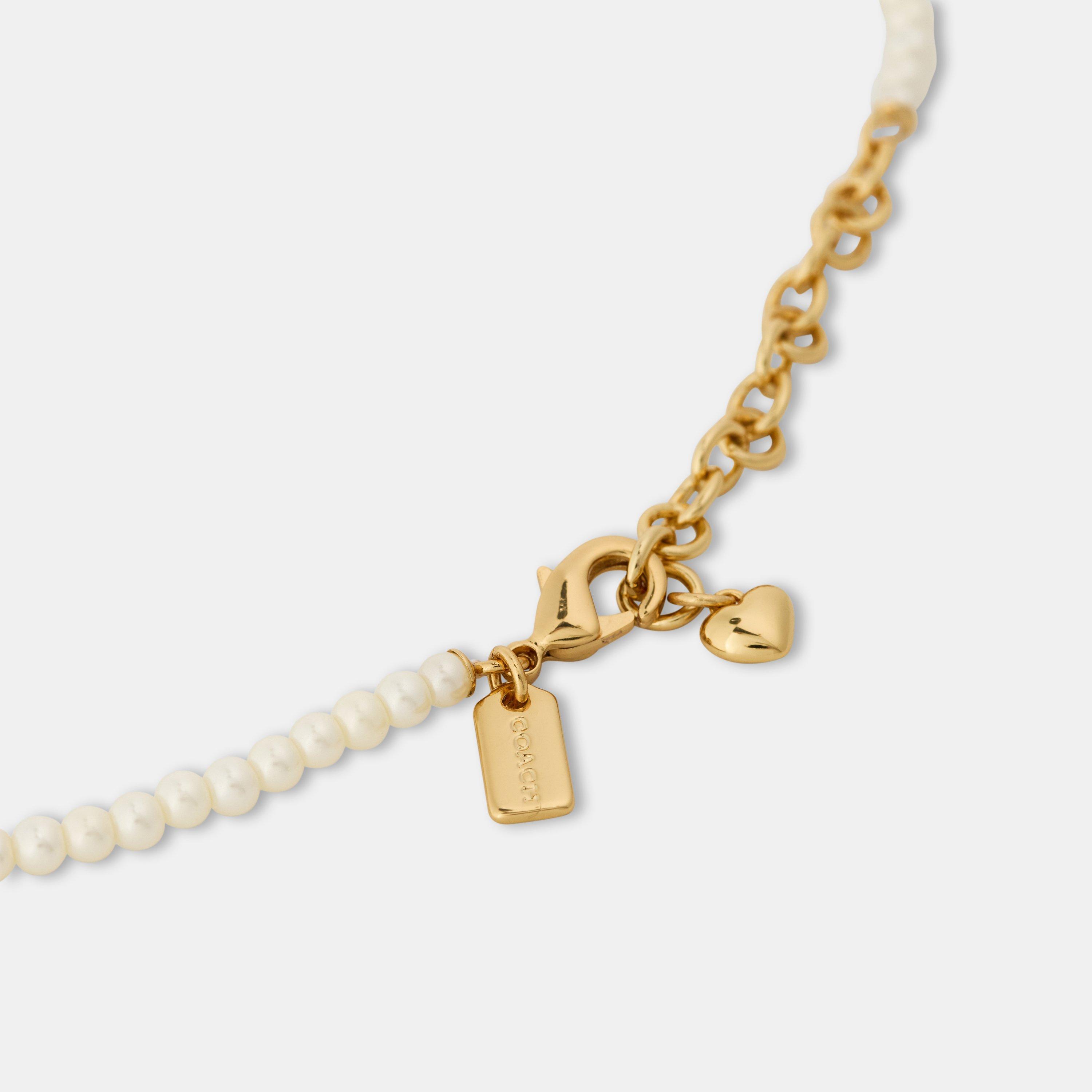 PEARL - Coach - Women's Cat Pearl Bead Necklace - 2