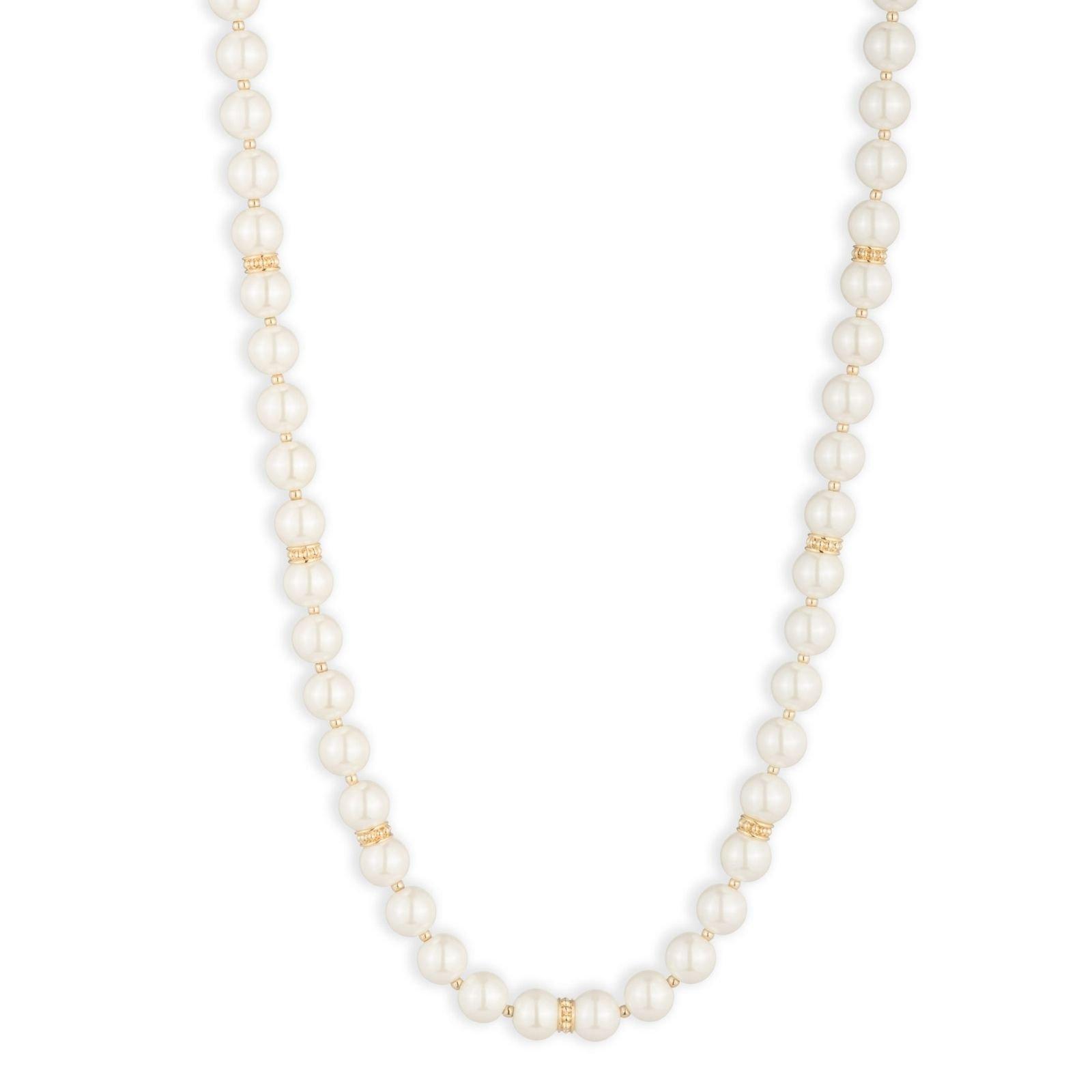 Gld/White - Lauren Ralph Lauren - Lauren Ralph Lauren Gold & Pearl Necklace - 1