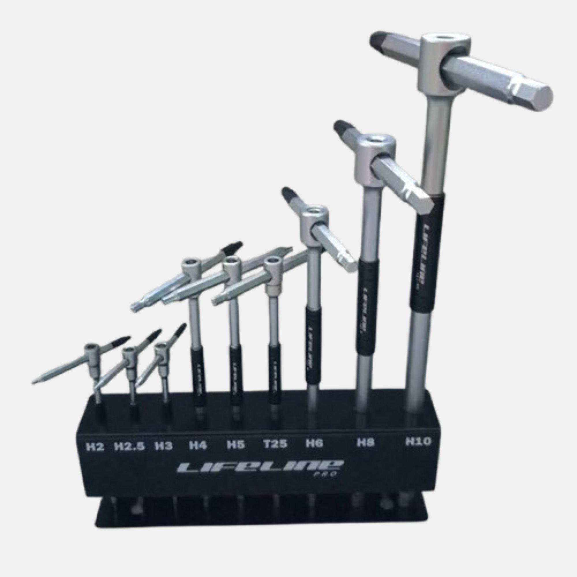 Black - LifeLine - Pro T-bar Hex Set - 6