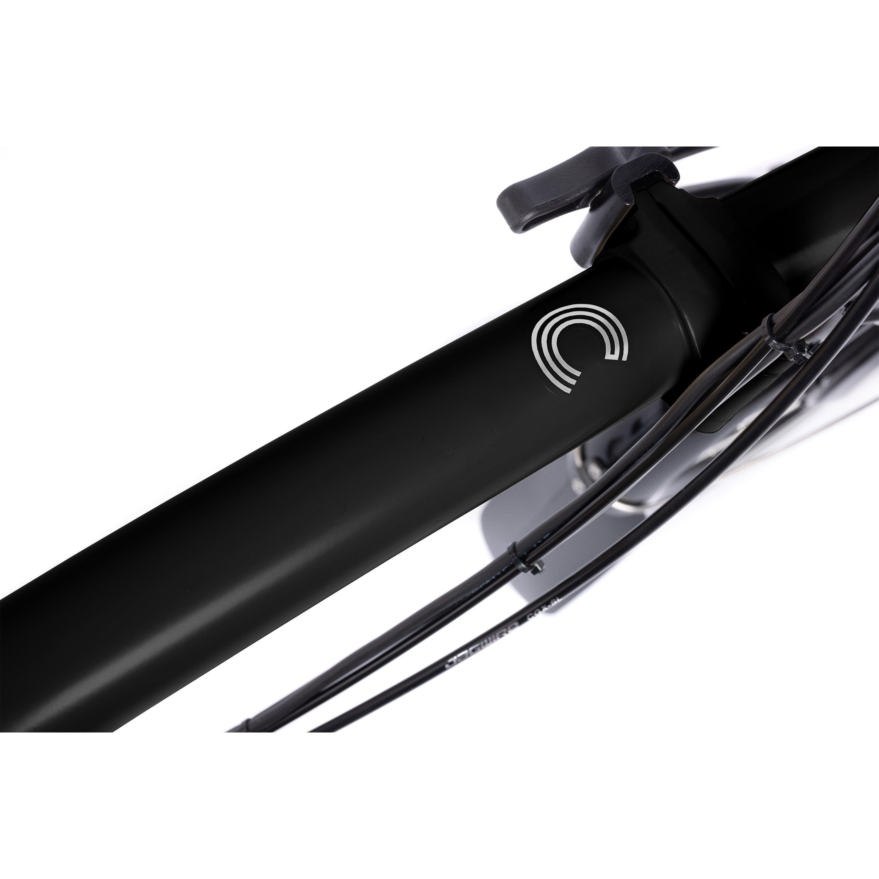 Matt Black - Brompton - Electric C Line 4-speed - High Handlebar - Folding Bike - 8