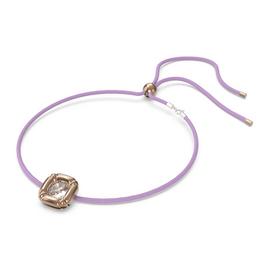 Swarovski Dulcis necklace, Cushion cut, Rose gold tone