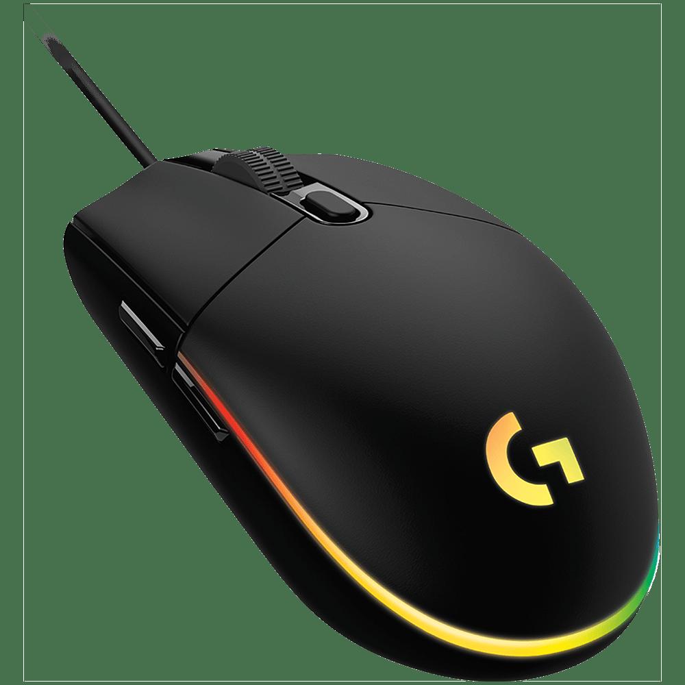 Black - Logitech - G203 LIGHTSYNC Gaming Mouse - 1
