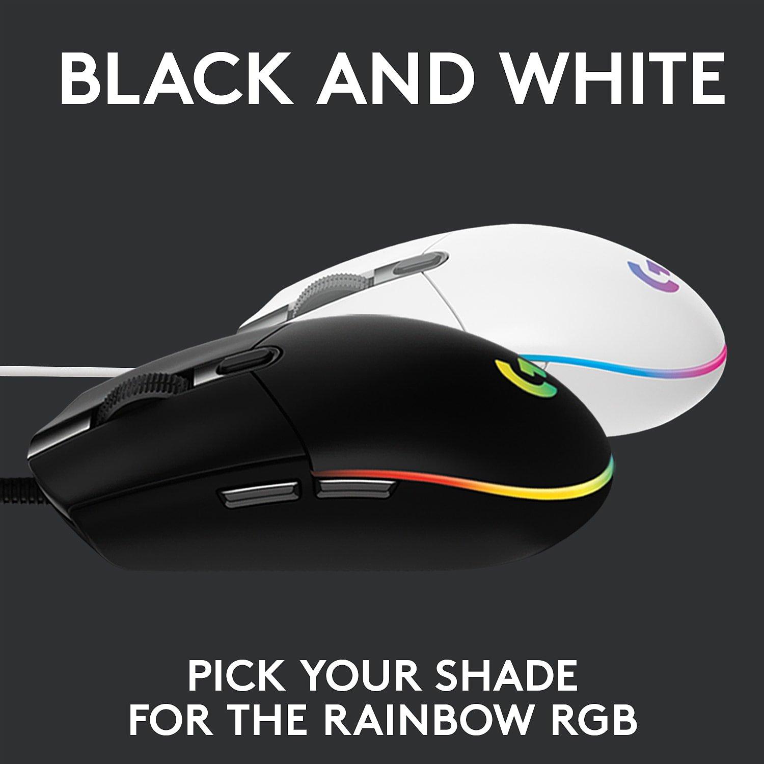 Sort - Logitech - G203 Lightsync Gaming Mouse - 6