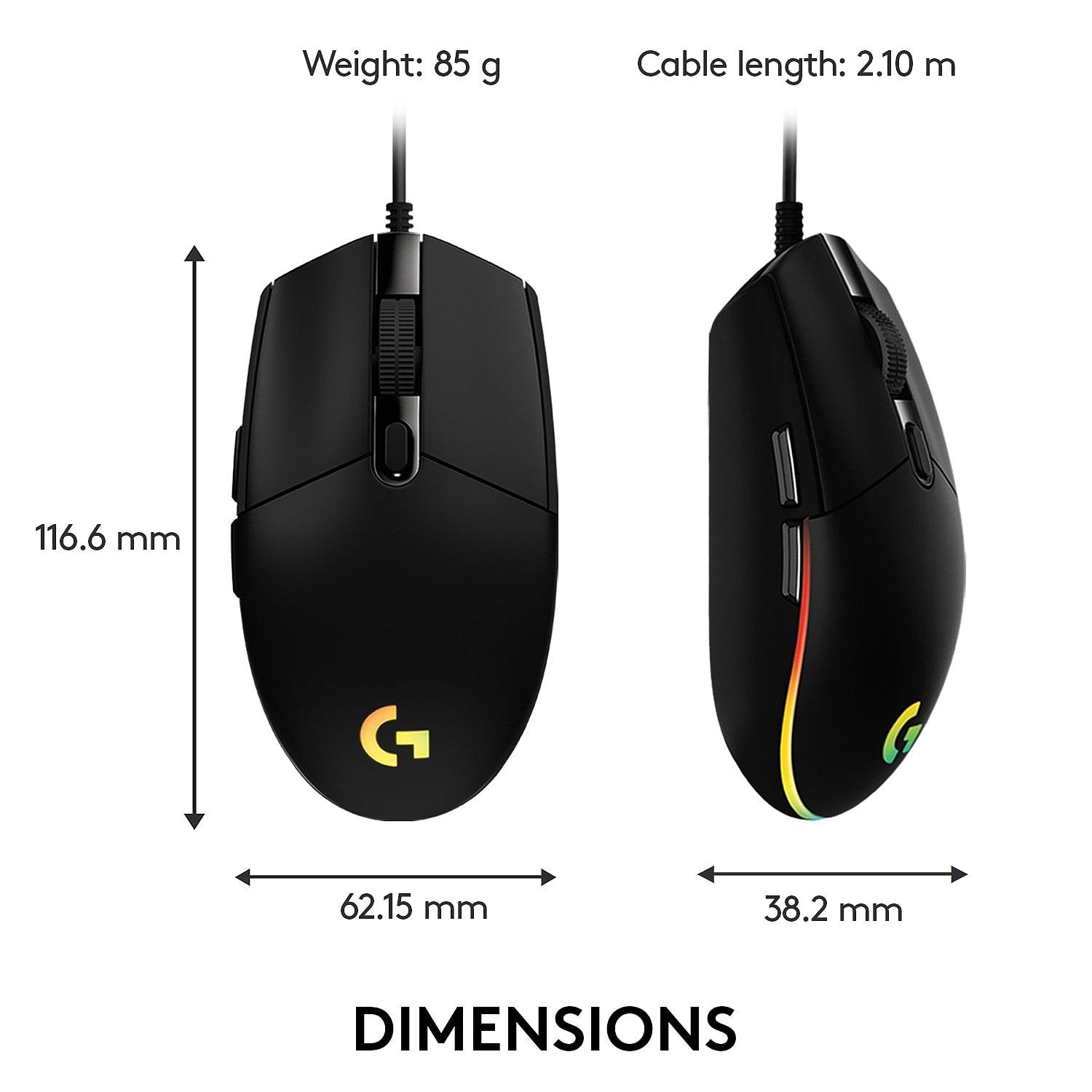 Sort - Logitech - G203 Lightsync Gaming Mouse - 9