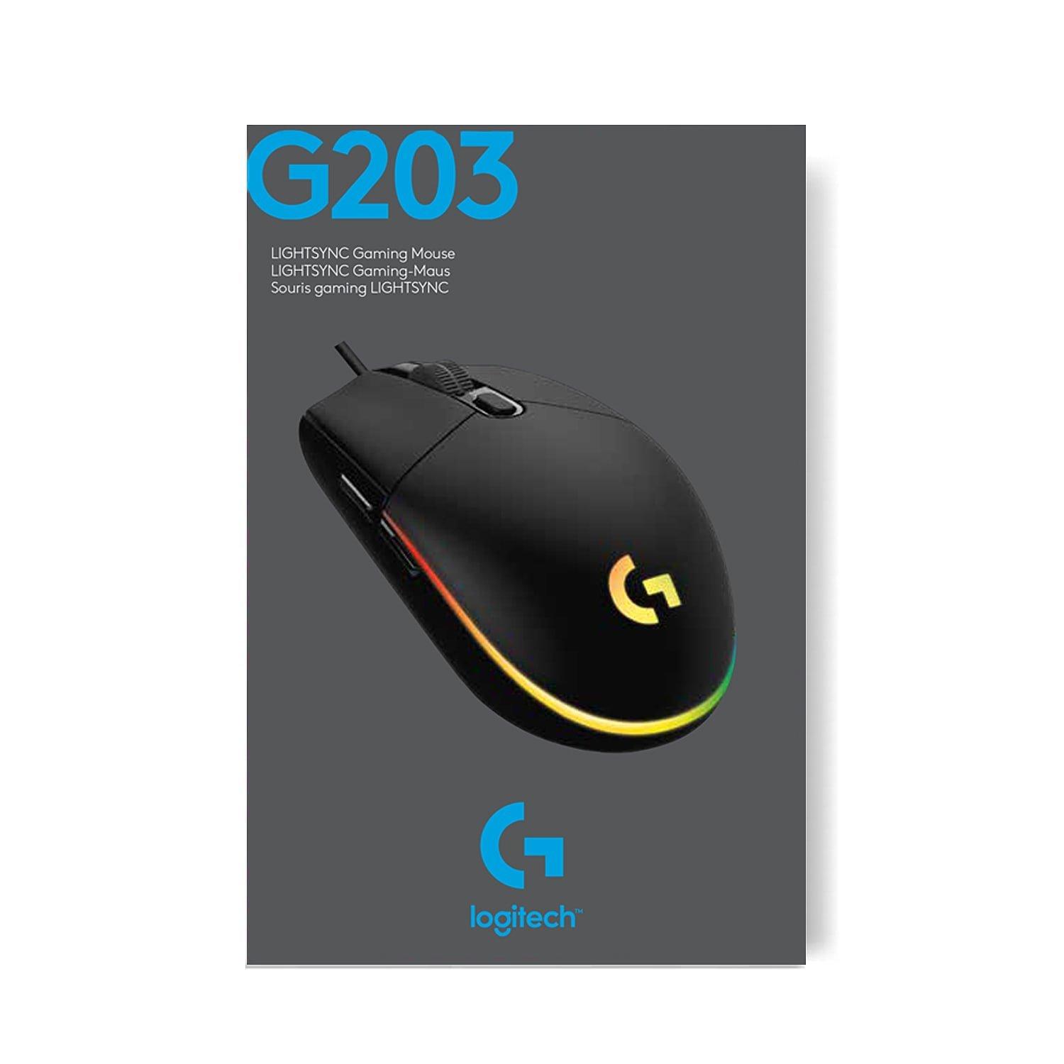 Sort - Logitech - G203 Lightsync Gaming Mouse - 10