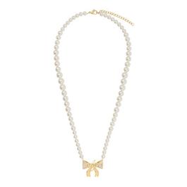 Agent Provocateur Brady Pearl Bow Pendant