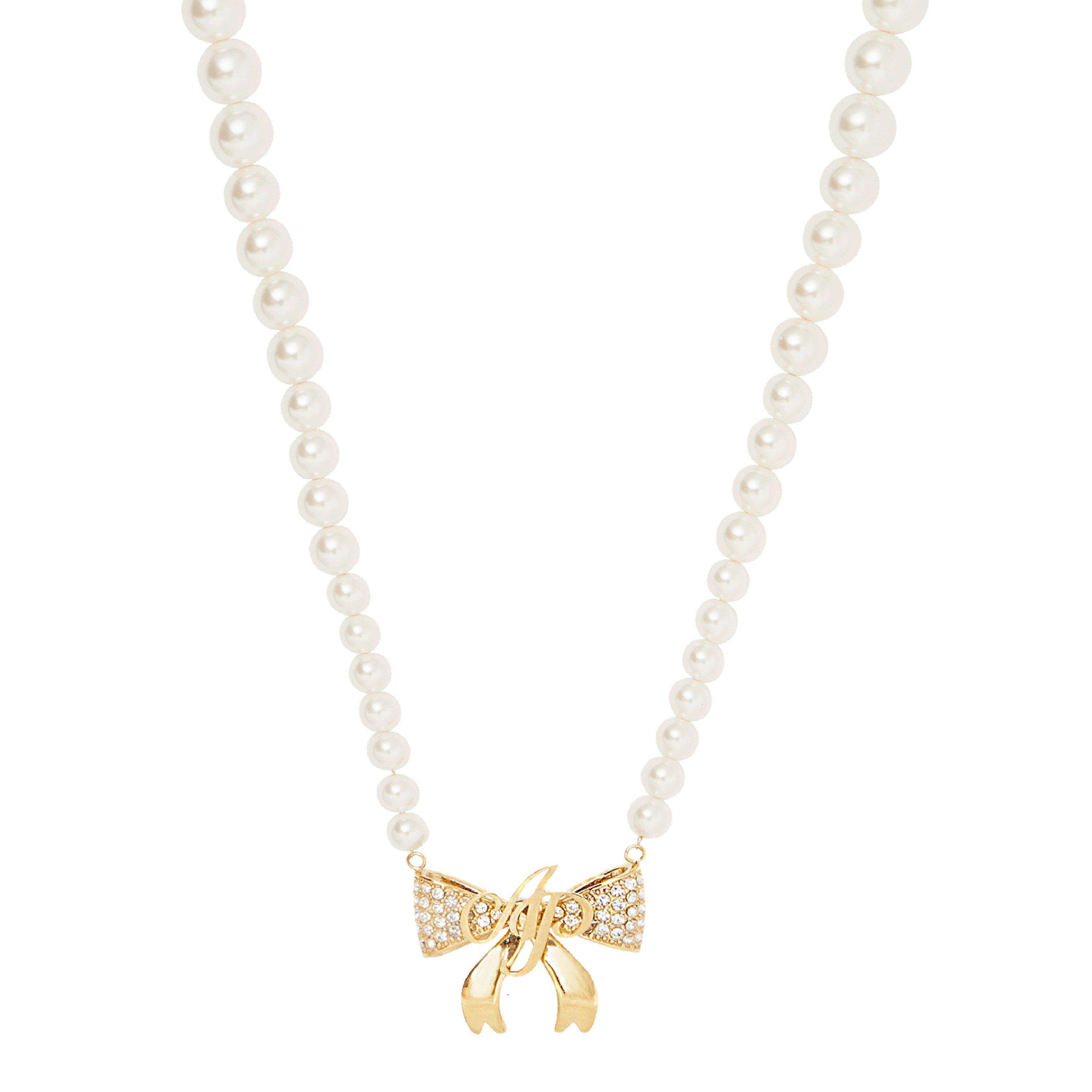 Gold - Agent Provocateur - Brady Pearl Bow Pendant - 2