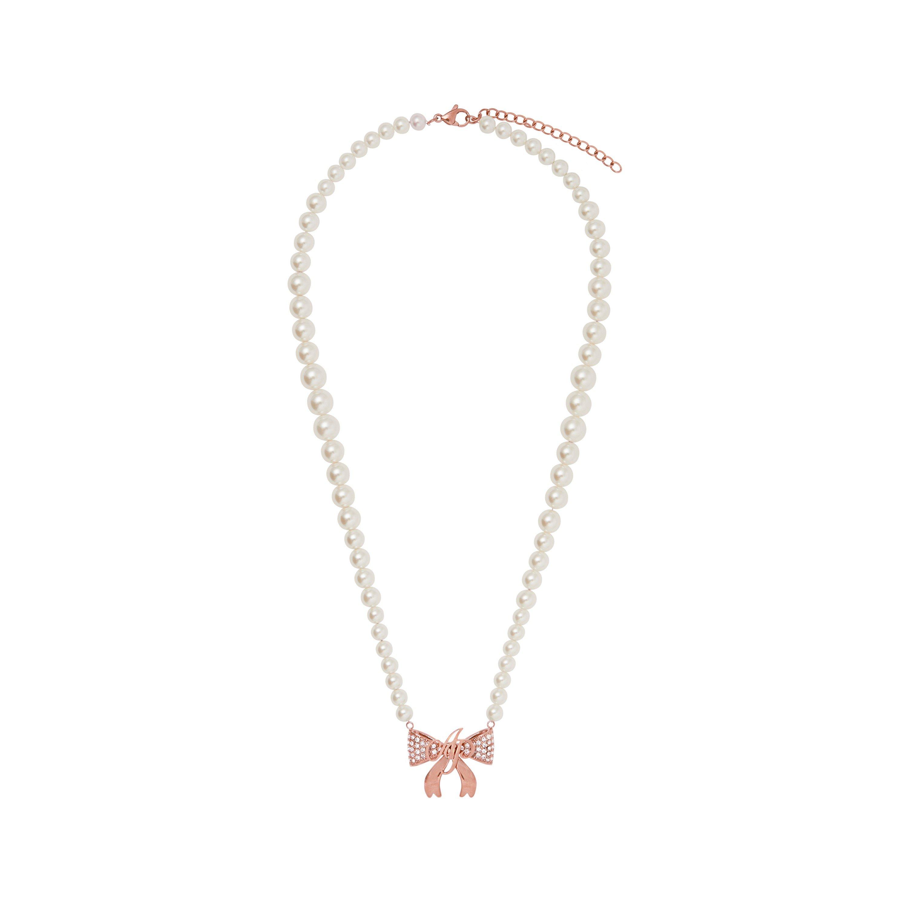 Rose Gold - Agent Provocateur - Brady Pearl Bow Pendant - 2