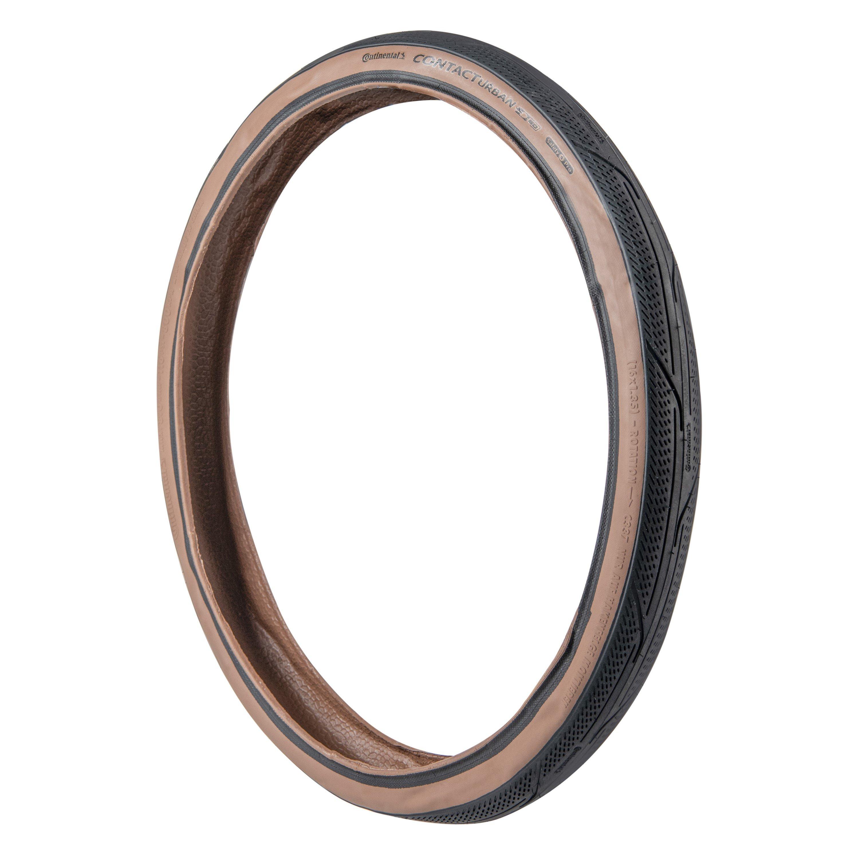 Brown Sidewall - Brompton - Continental Urban Contact Tyre - 2