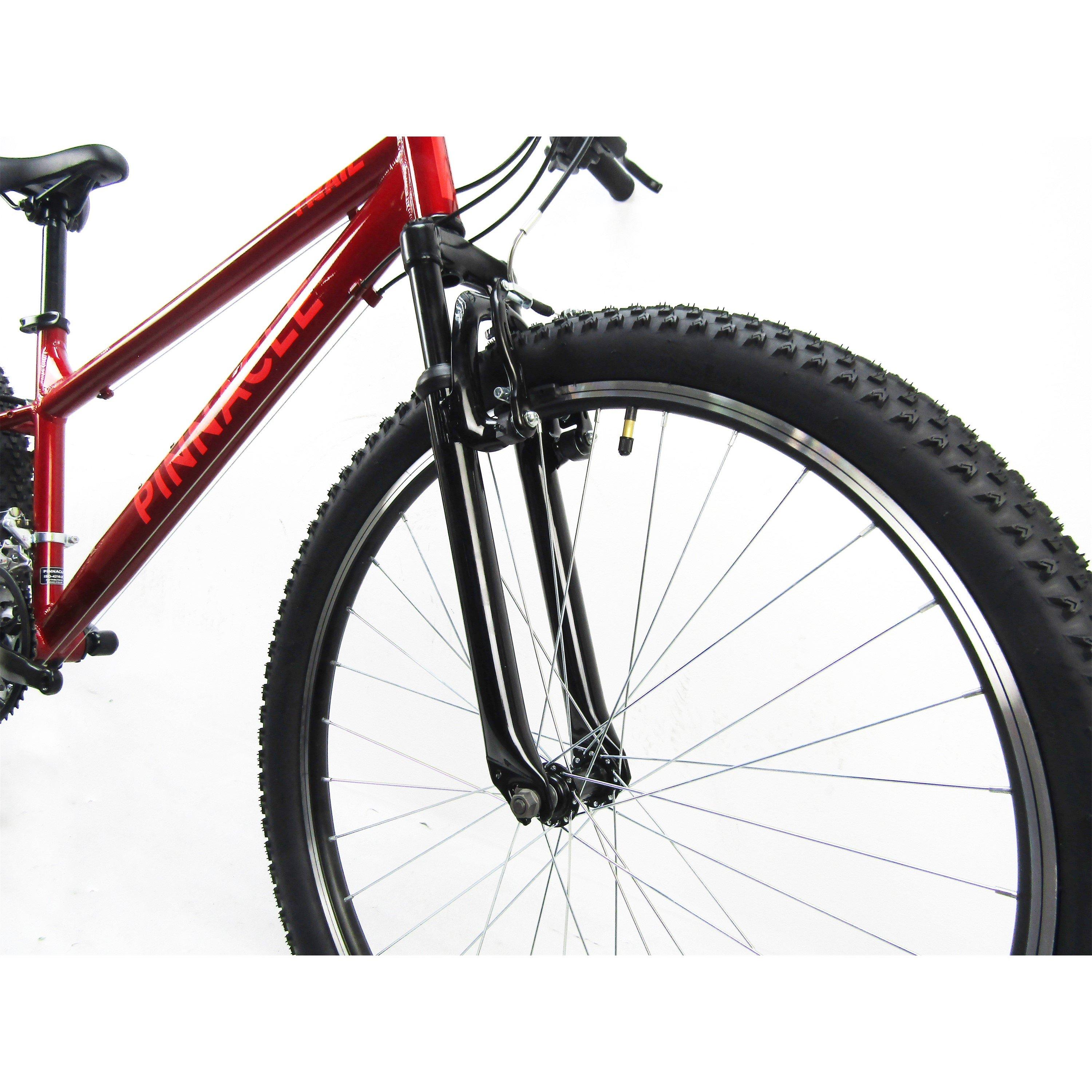 Red - Pinnacle - Trail Hardtail Mountain Bike Adult - 4