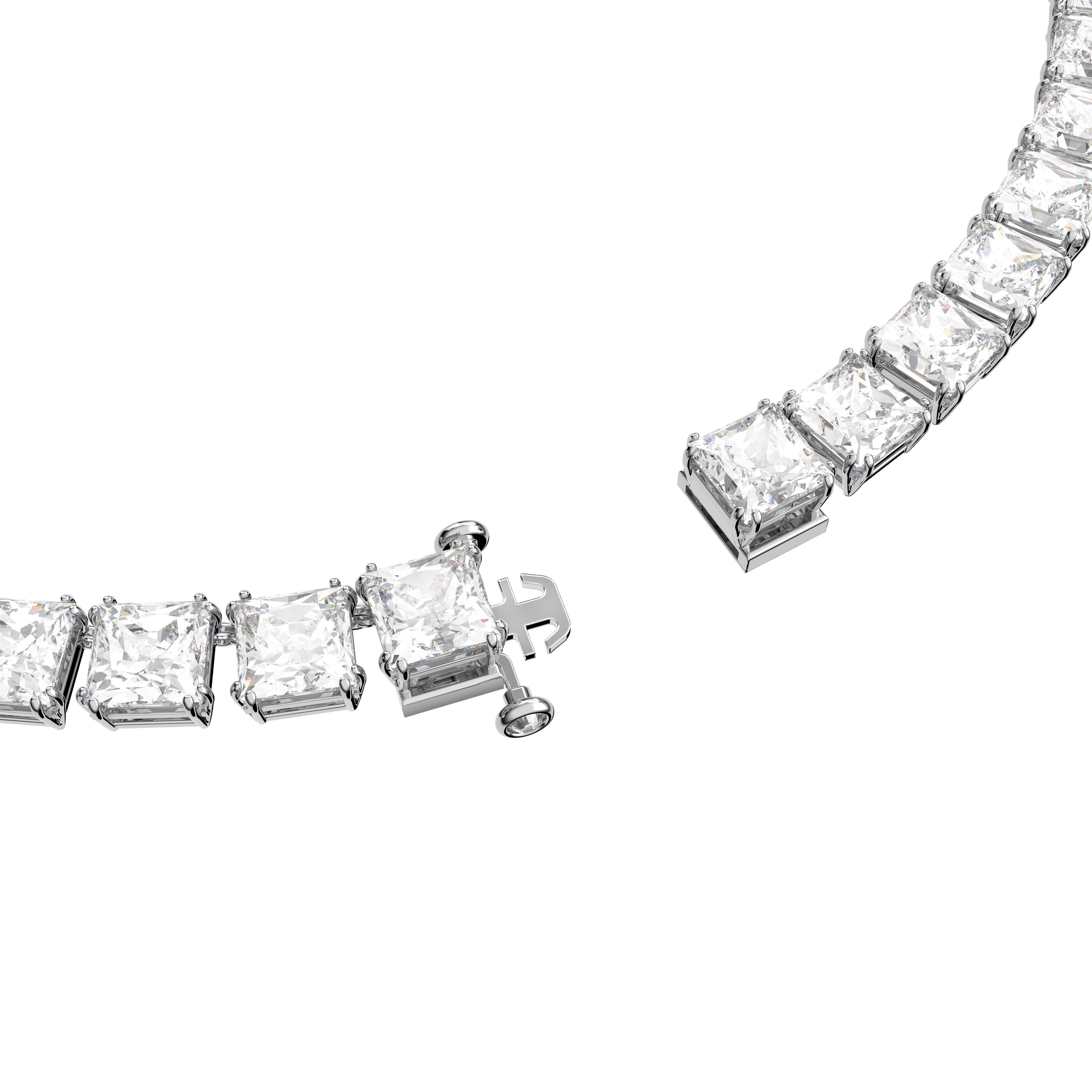 Crystal - Swarovski - Women's Square Cut Choker Necklace - 3