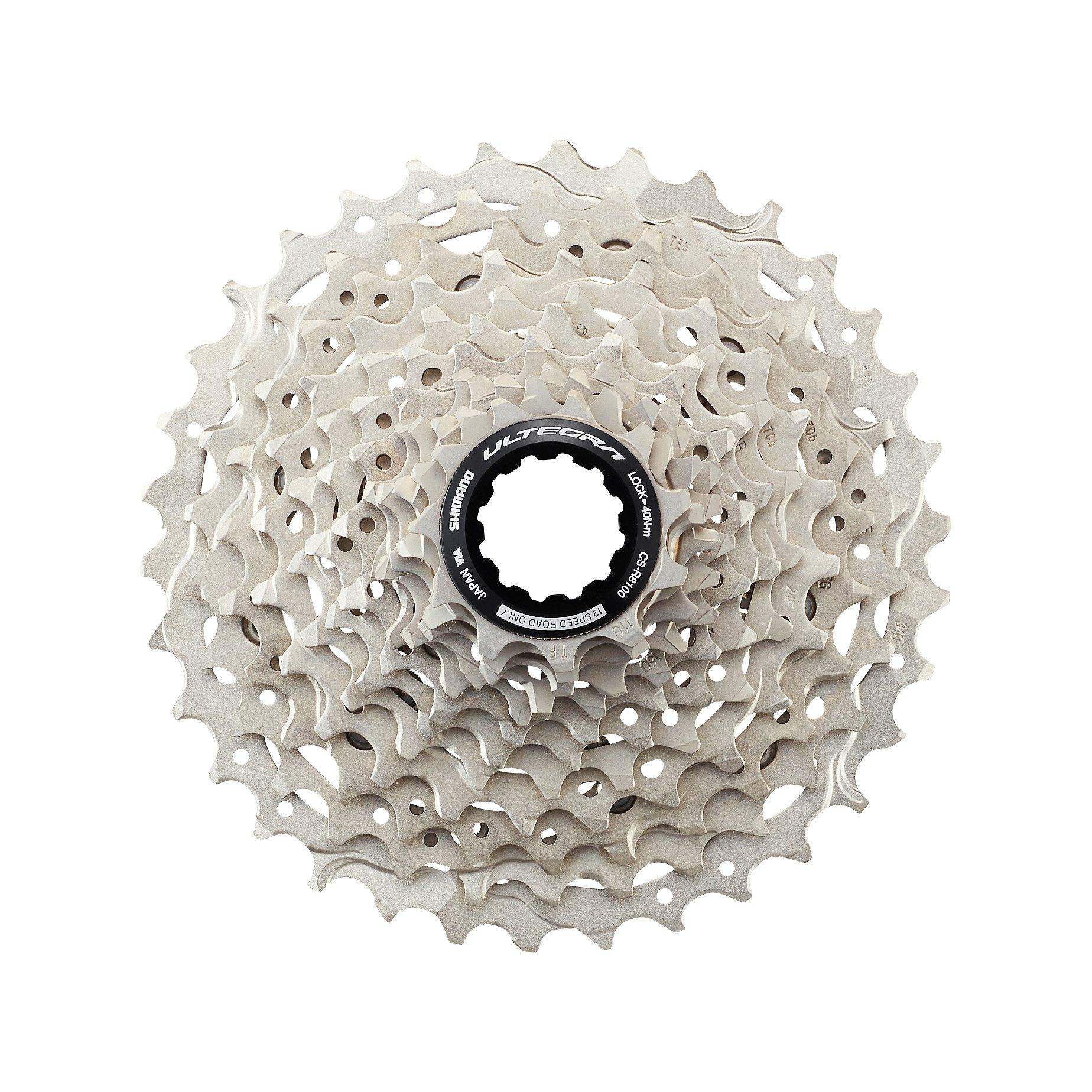 Silver - Shimano - CS-R8100 Ultegra 12-Speed Cassette 11 - 34T