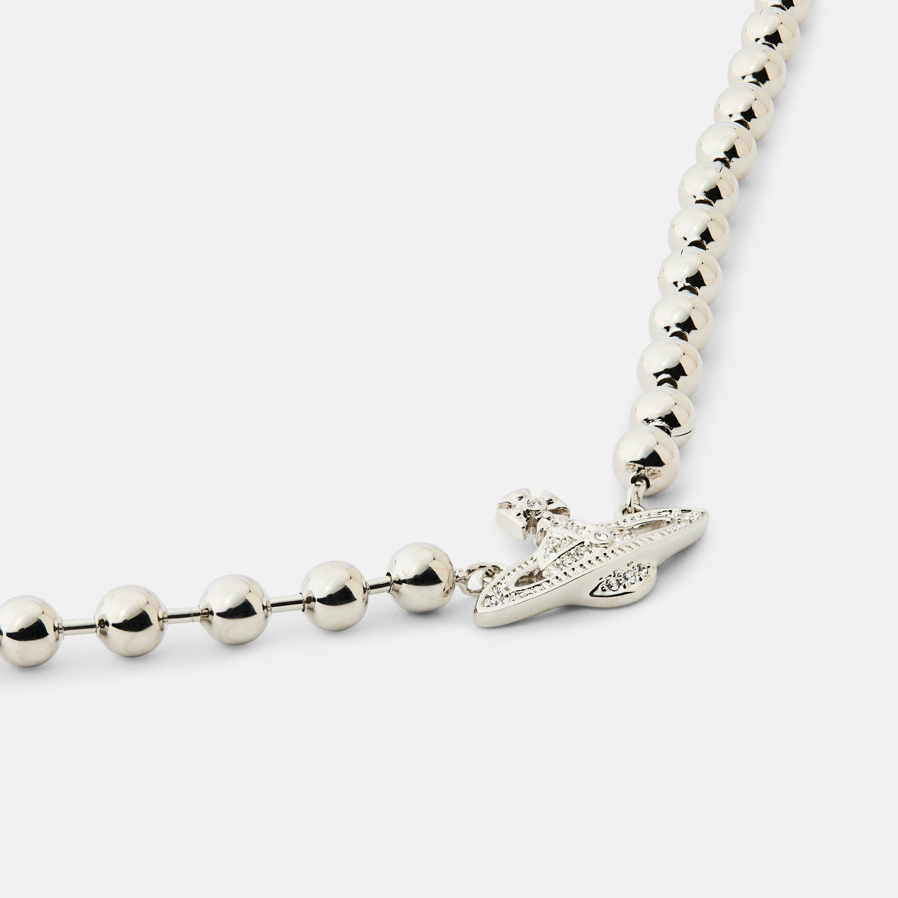 Plat/White - Vivienne Westwood - Viv Thames Chk Nck Ld62 - 2