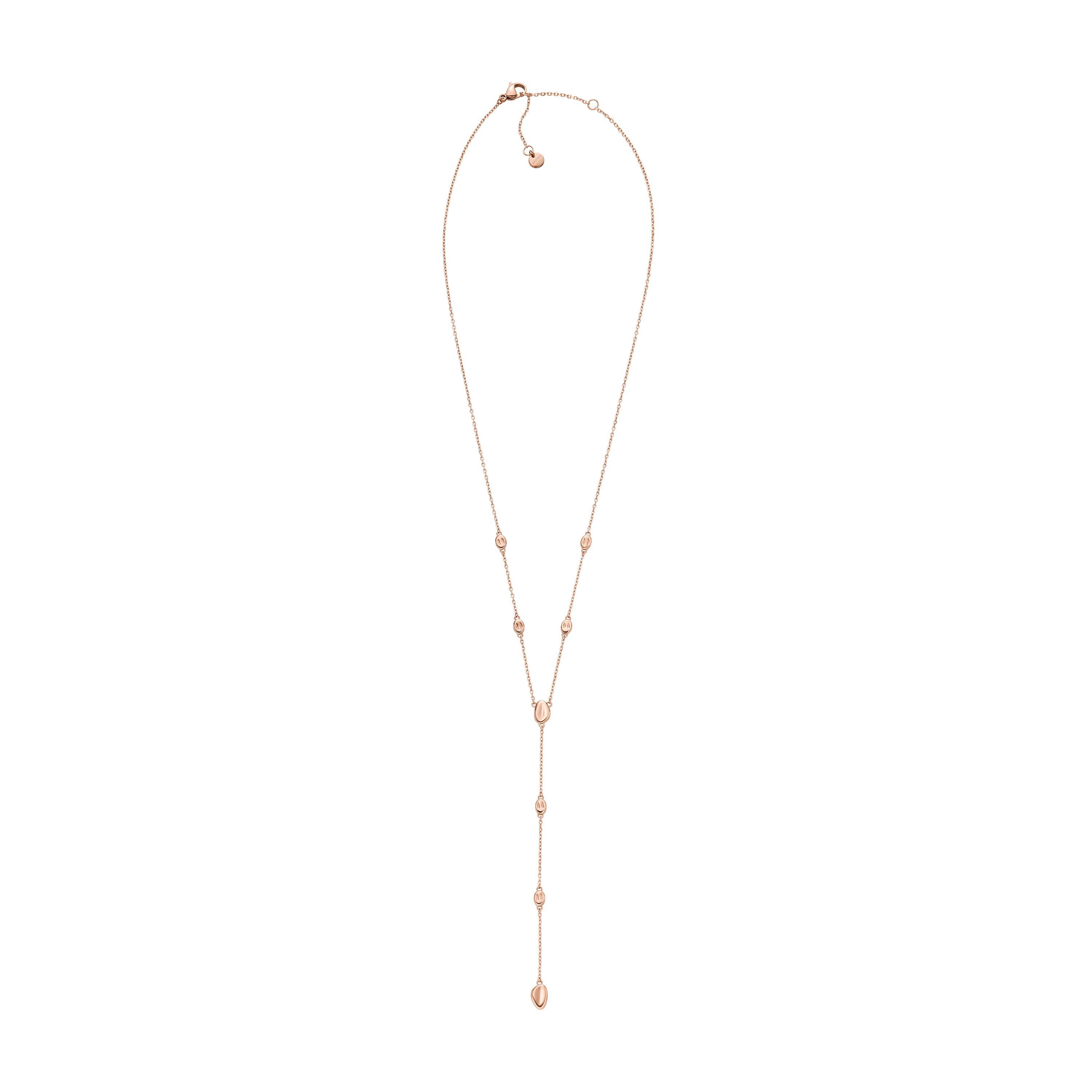 Rose Gold - Skagen - Skagen Anja Pebble Rose Gold Stainless Steel Y Necklace SKJ1845791 - 2