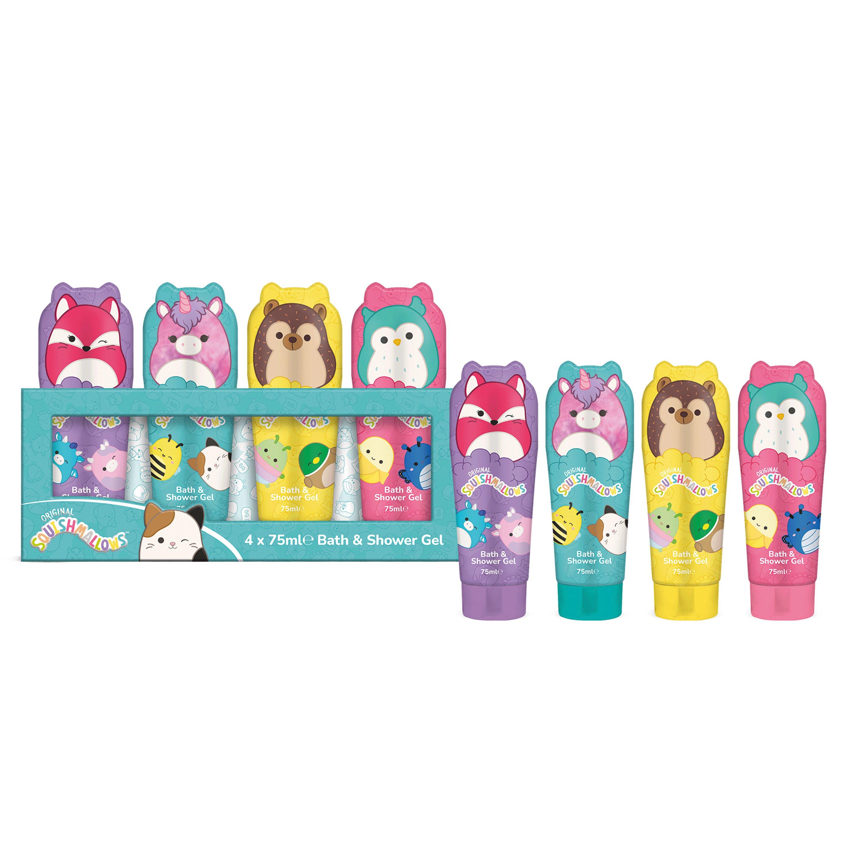 4 x 75ml - Squishmallows - Bath & Show Gel  Jn62