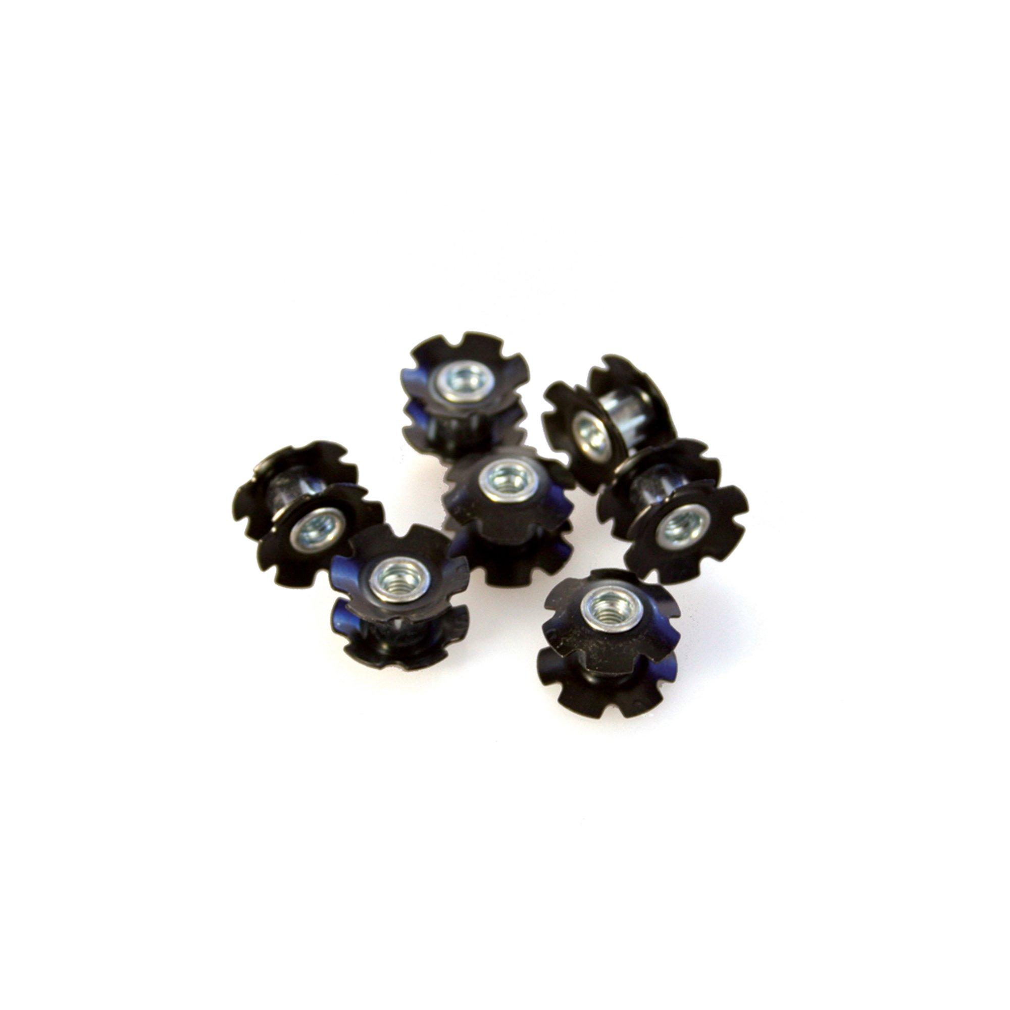 M Part  10 Pack Star Nuts For Steering Forks - Black
