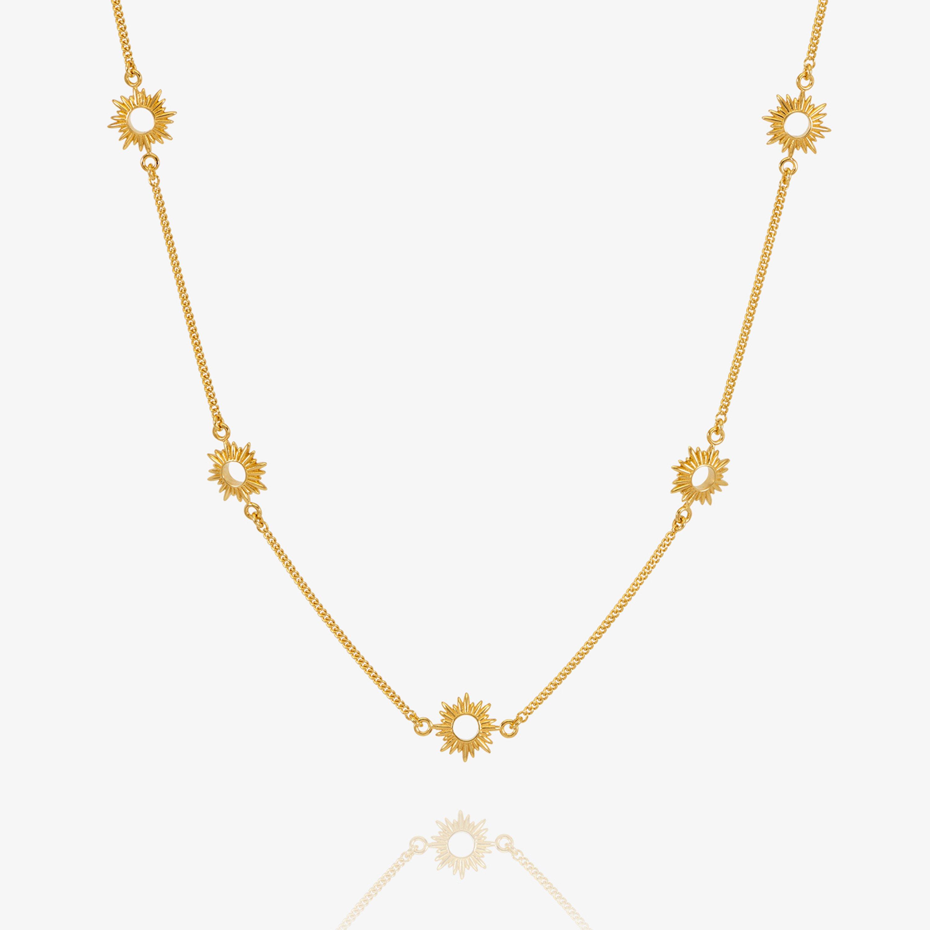 Rachel Jackson London Women's Sun Choker Necklace - Gold