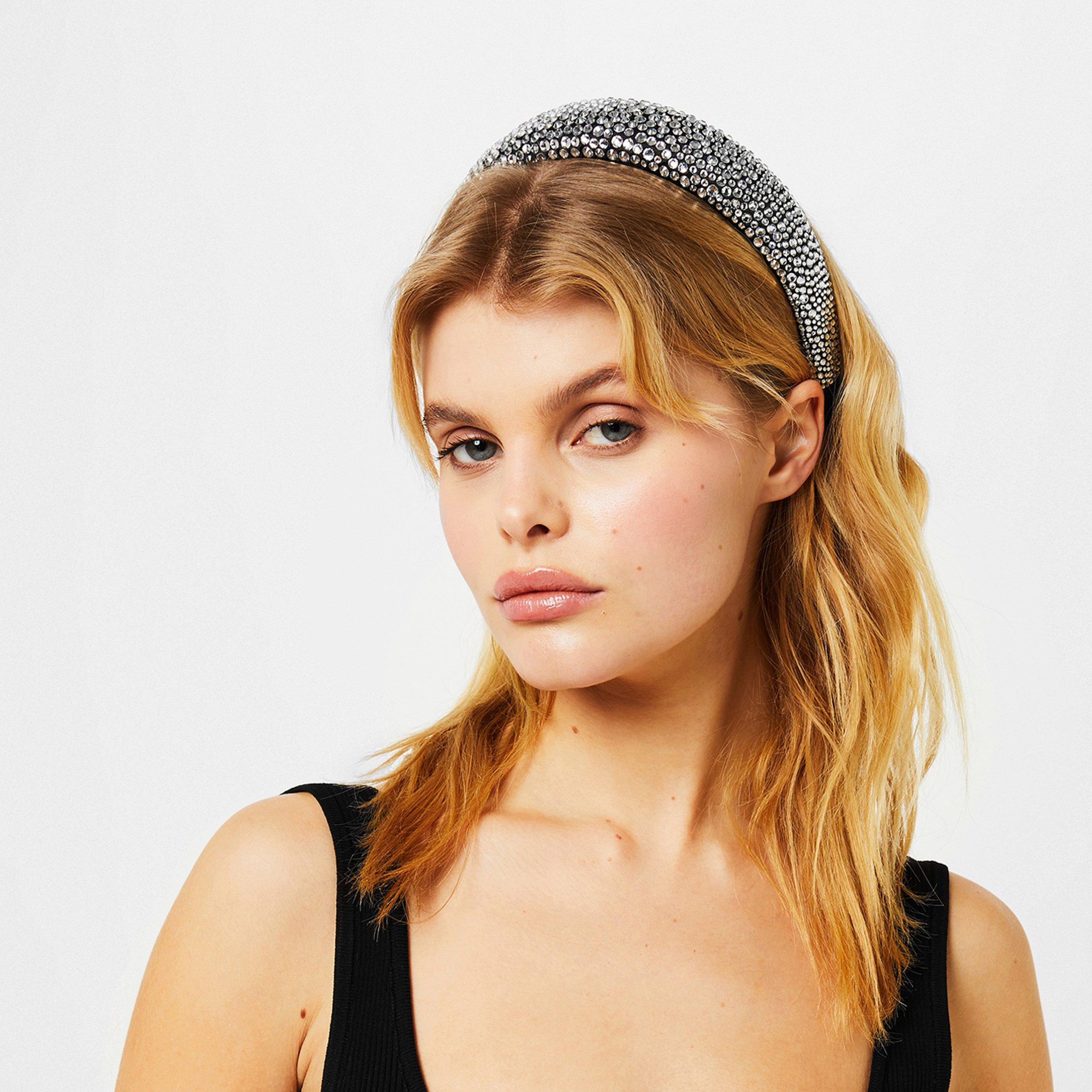 Black Crystal - Miu Miu - Crystal Headband - 3