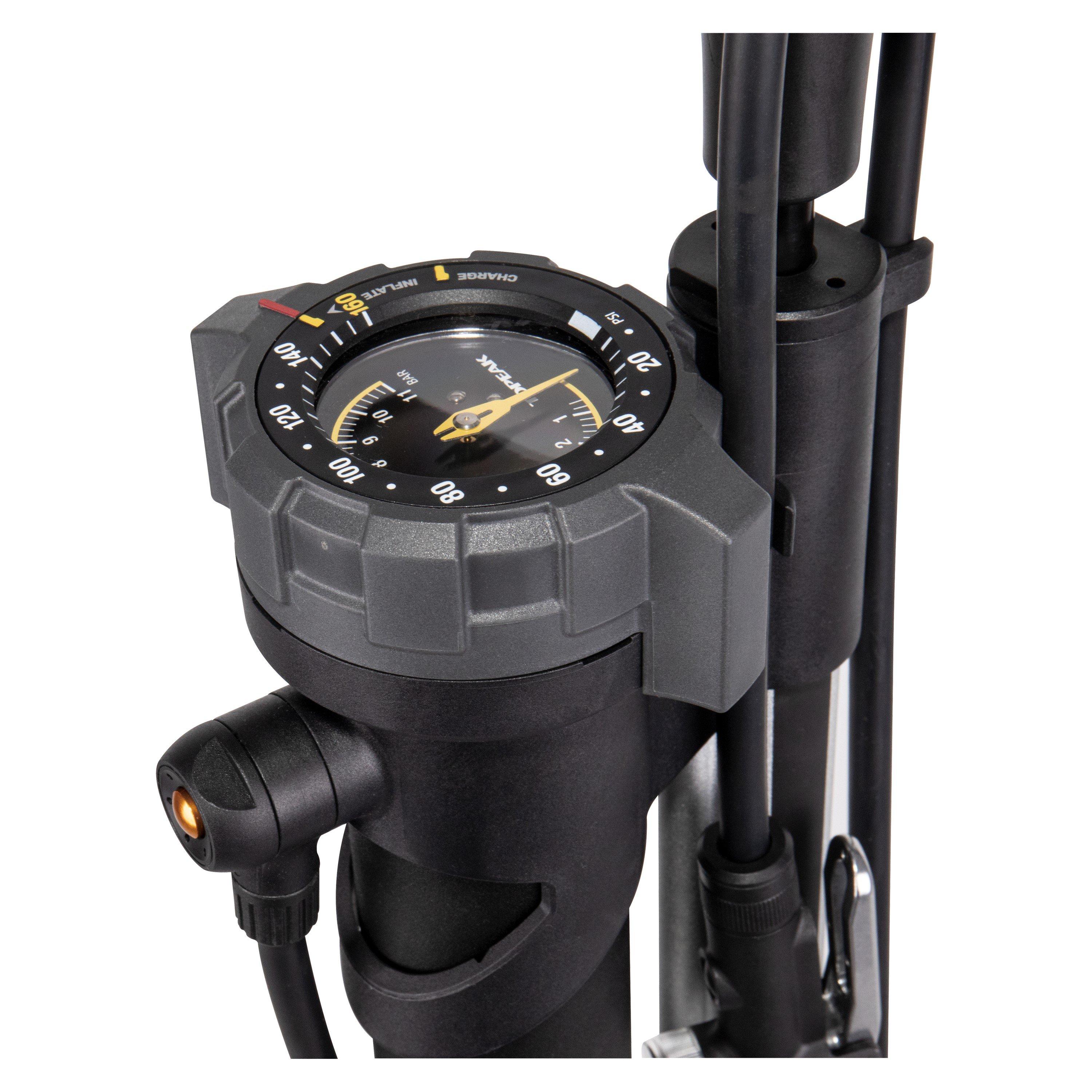 Black - Topeak - JoeBlow Booster Track Pump - 6