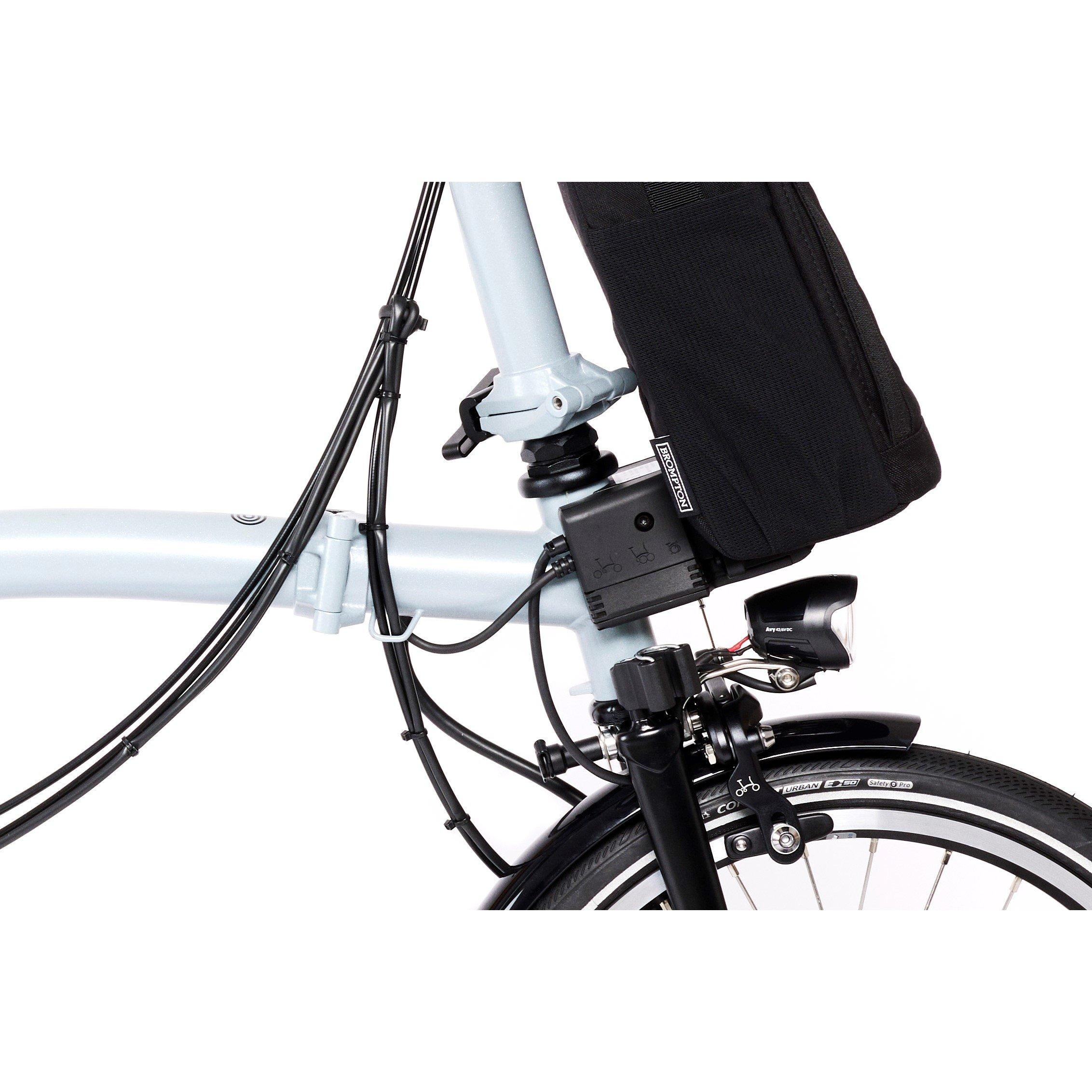 Lunar Ice - Brompton - Electric P Line 4-speed - Mid Handlebar - Folding Bike - 7