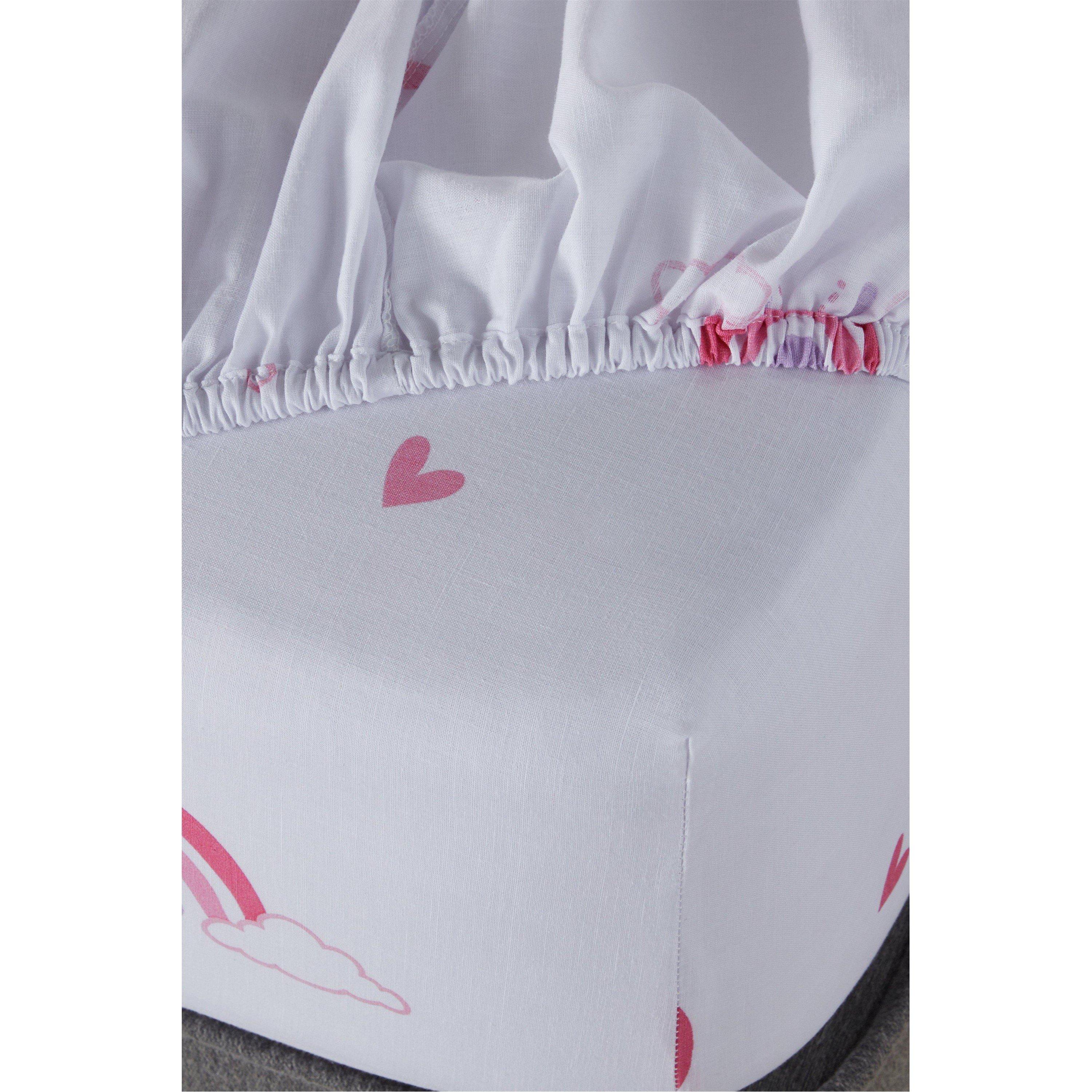 None - Homelife - Unicorn Rainbows Kids Fitted Sheet - 2