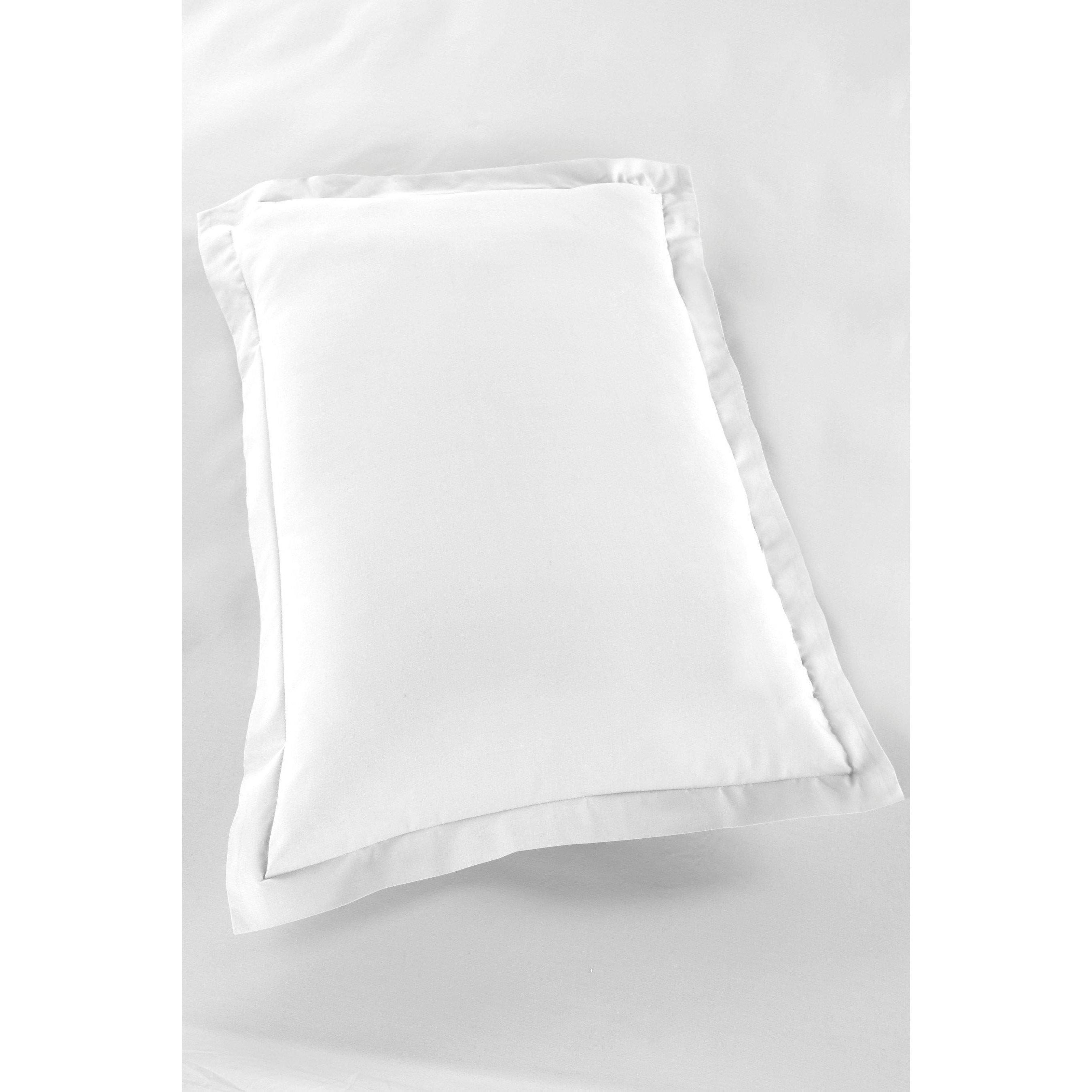 Homelife  Non Iron Plain Dyed Oxford Pillowcase - White