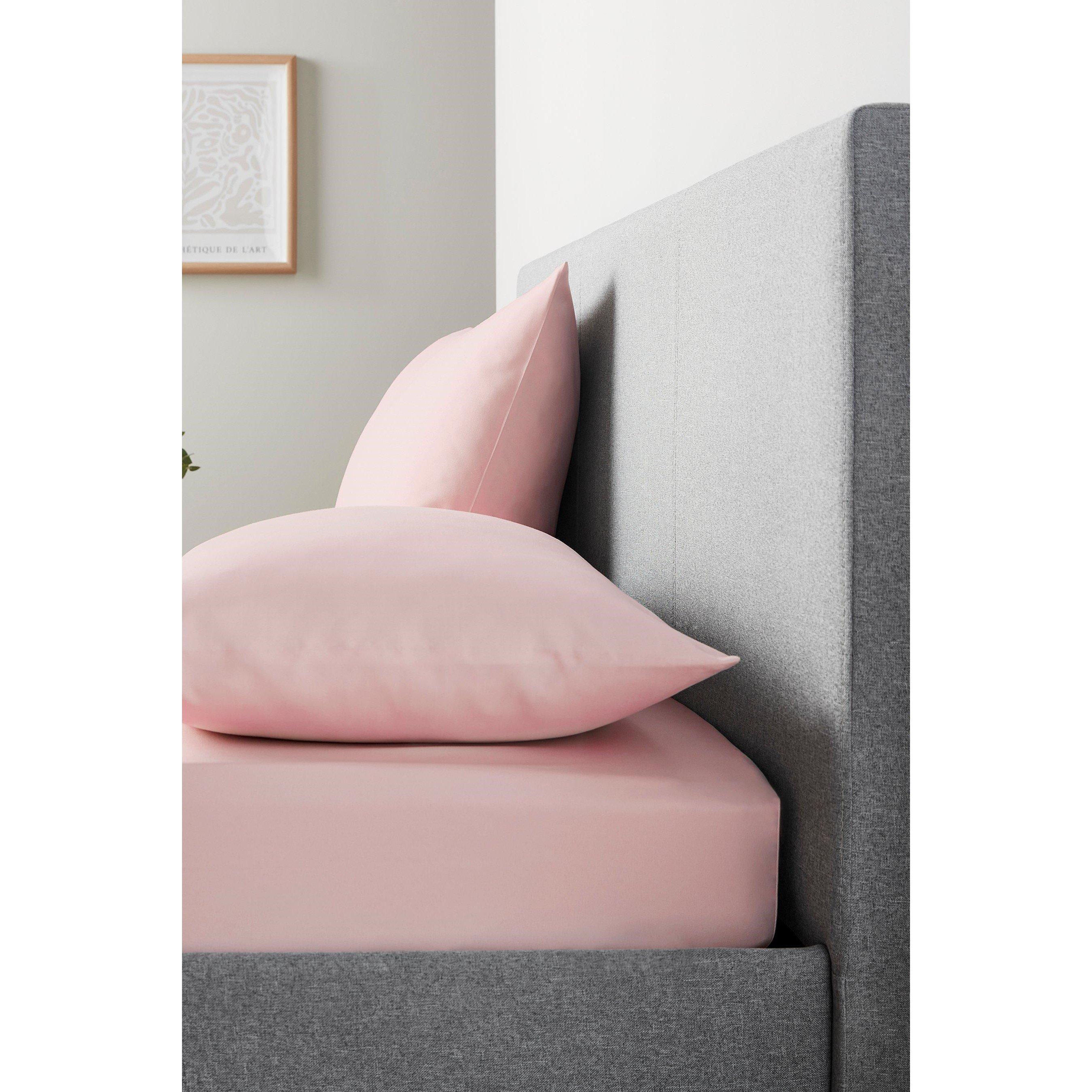 Blush Pink - Homelife - Soft Touch Pillowcase Pair - 1