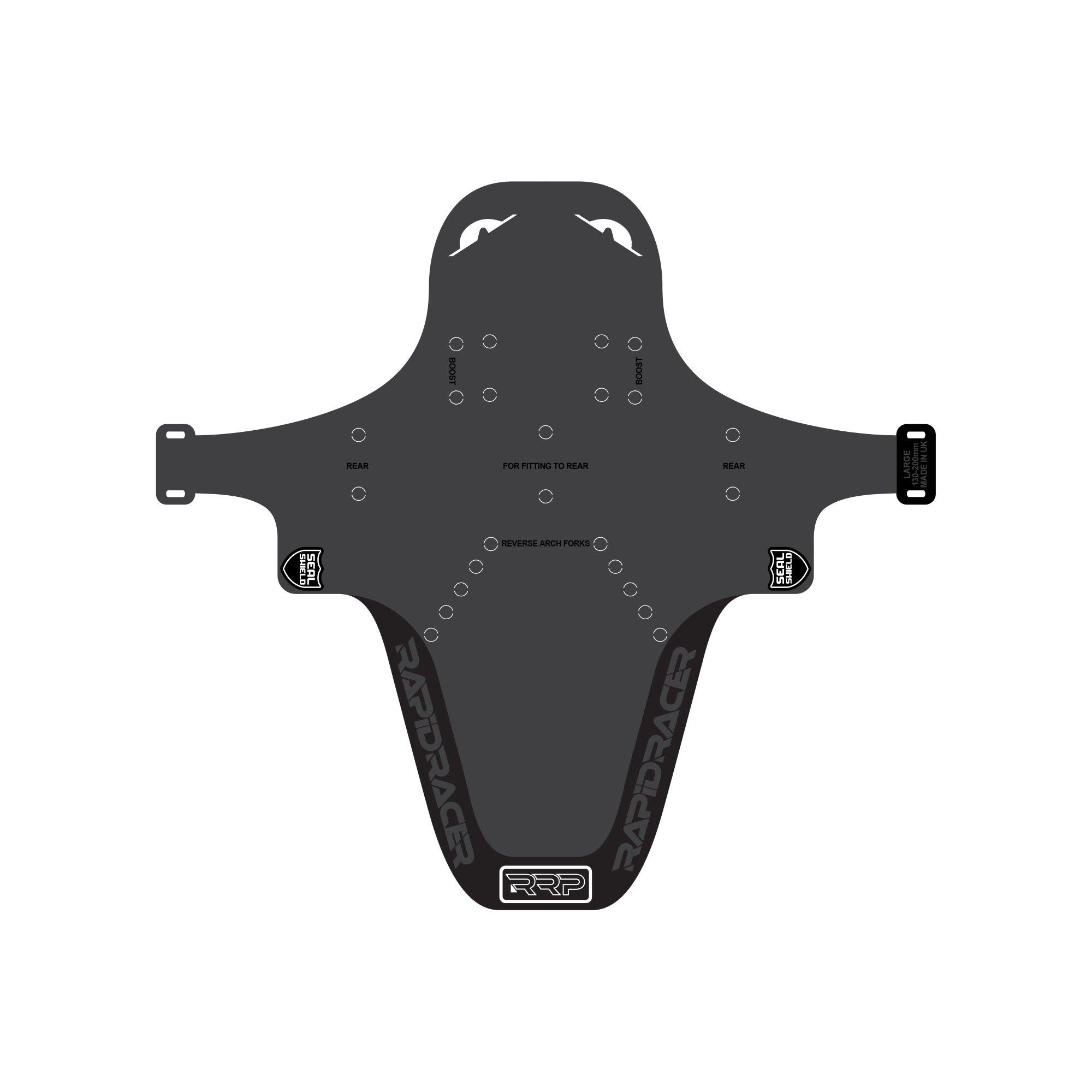 Black - RRP - Enduroguard Front Mudguard - 26''/27.5''/29''