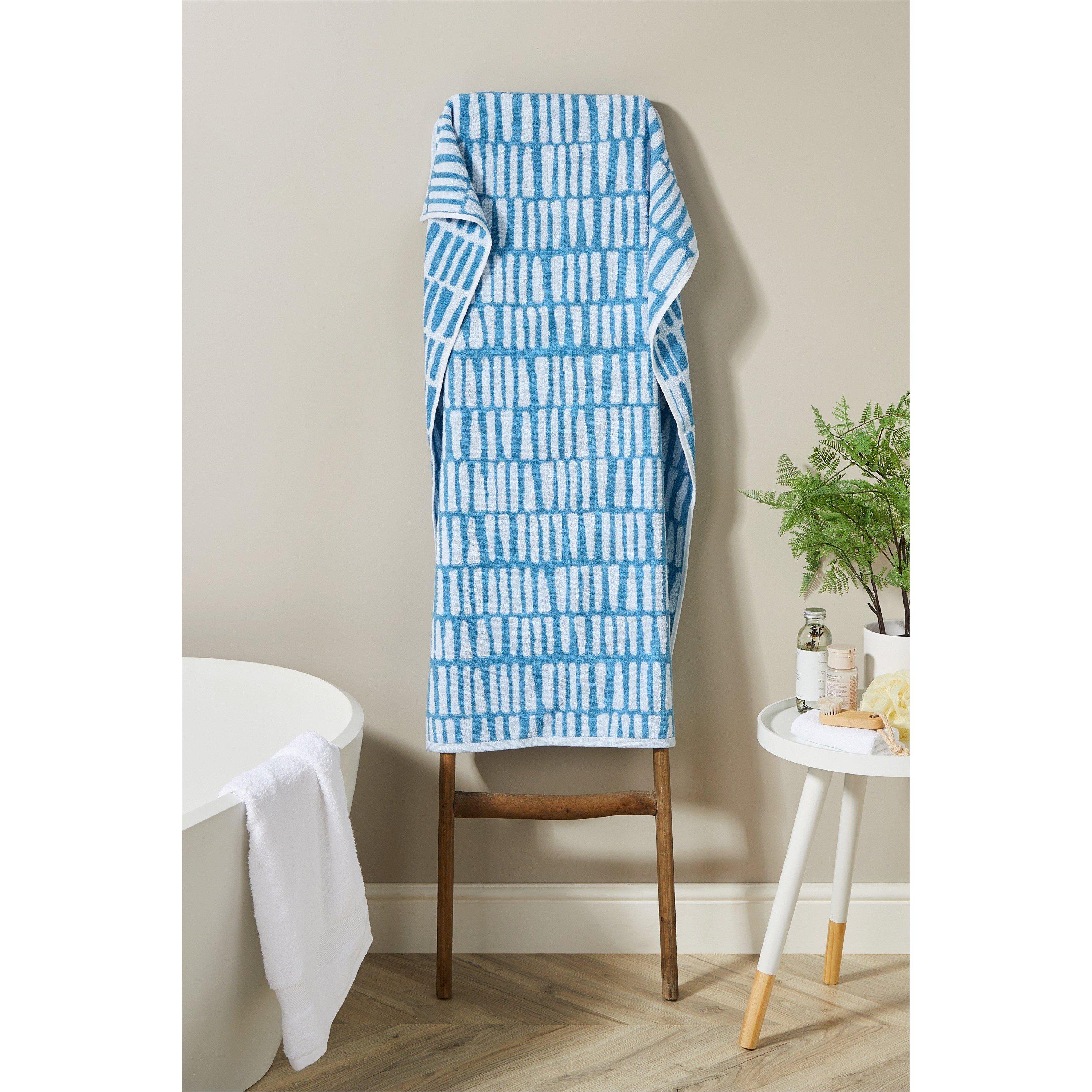 Green - Homelife - Silhoutte Stripe Bath Towel - 2