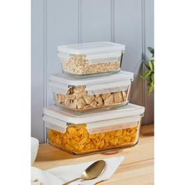 Homelife 3 Pack Nesting Glass Storage Containers