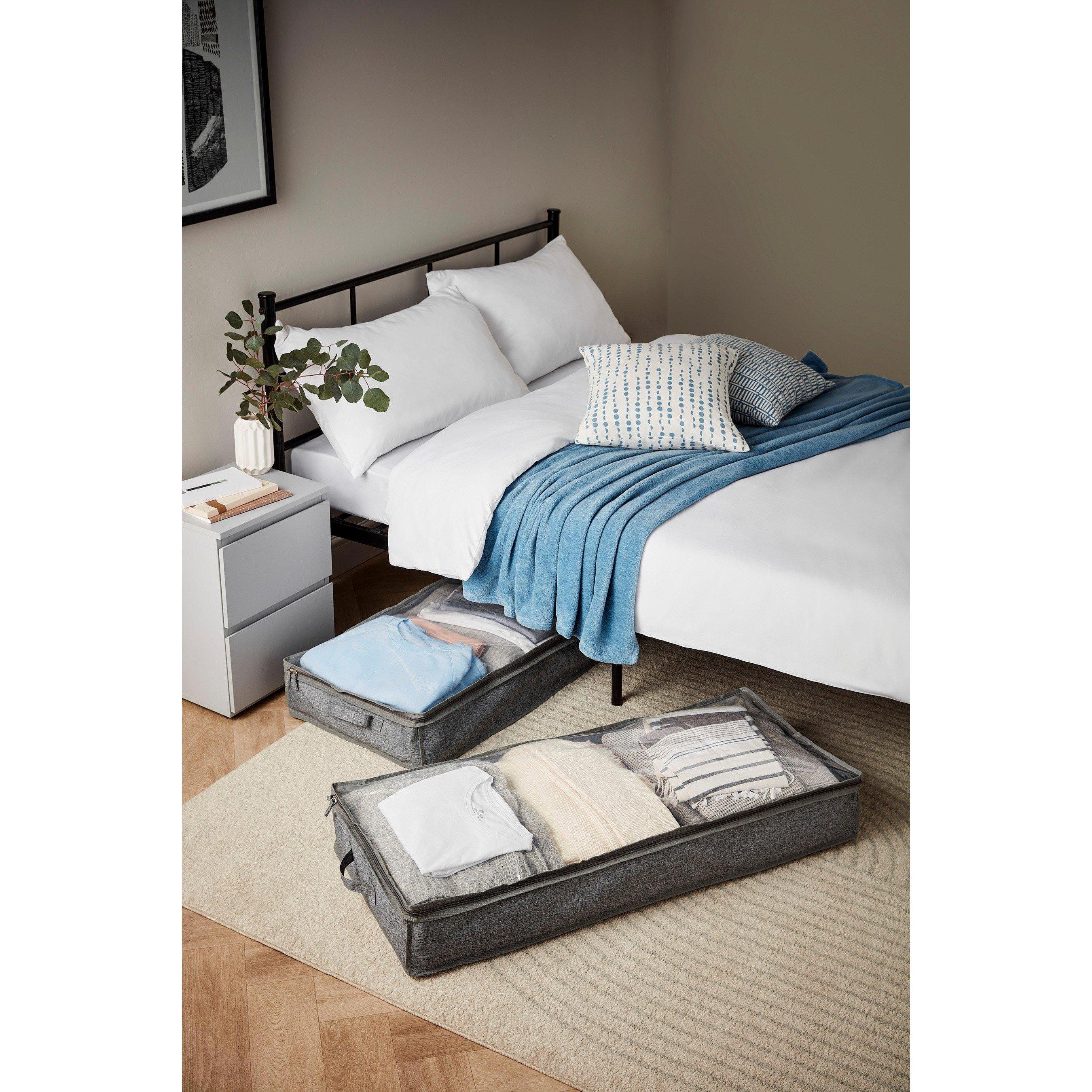 Amazon Shoe Organizer Under Bed Storage Zip Bags Best Under Bed Storage Bag  Bed Storage Solutions Your Bedroom