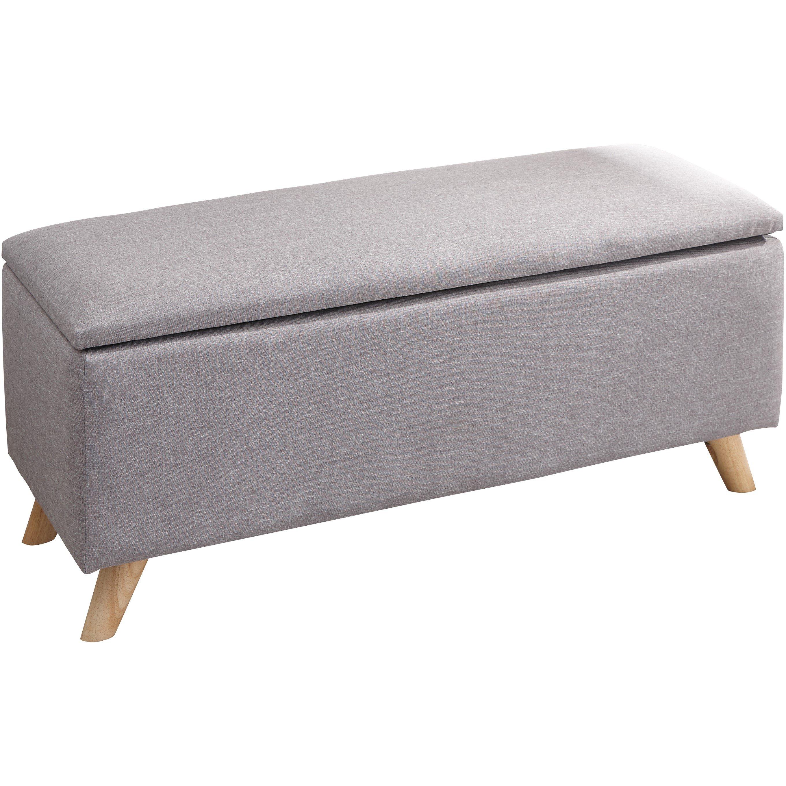 Light Grey - GFW - GFW Secreto Ottoman Storage Bench - 2