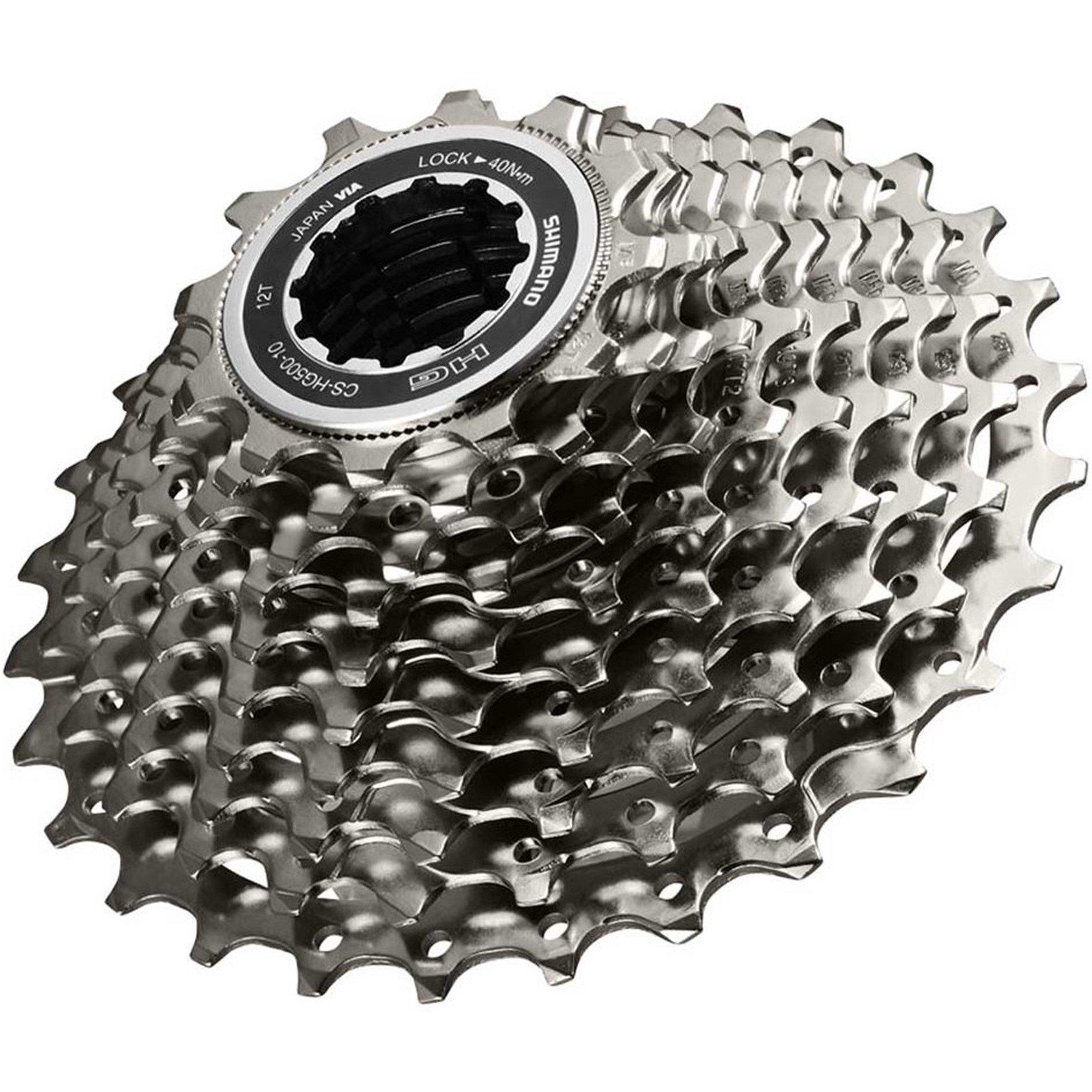 Sølv - Shimano - Tiagra HG500 10 Speed Road Cassette