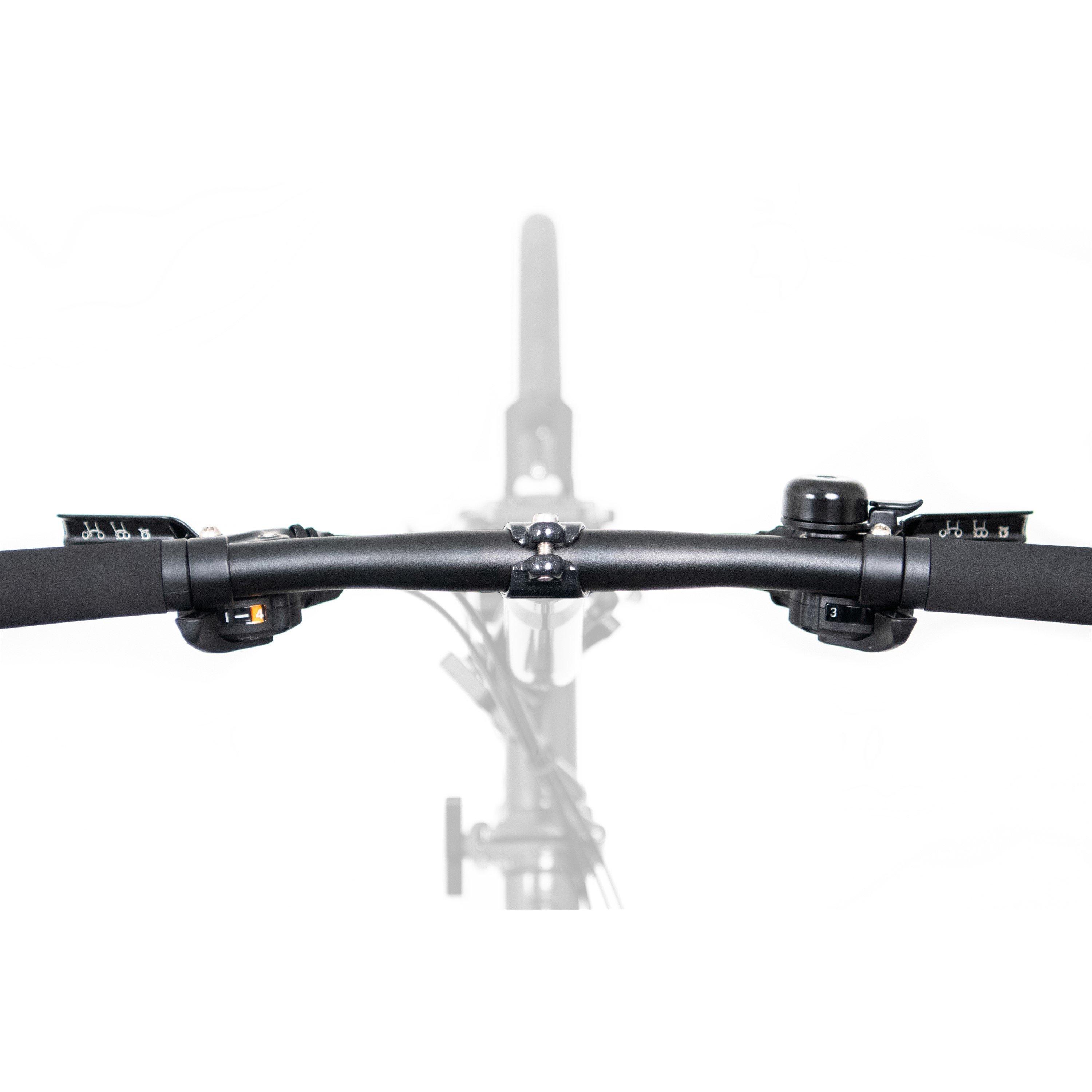 Matte Black - Brompton - Electric C Line 12-speed - Mid Handlebar - Folding Bike - 10