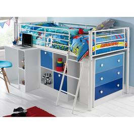 Homelife Homelife Mezzo Kids Mid Sleeper Storage Bed