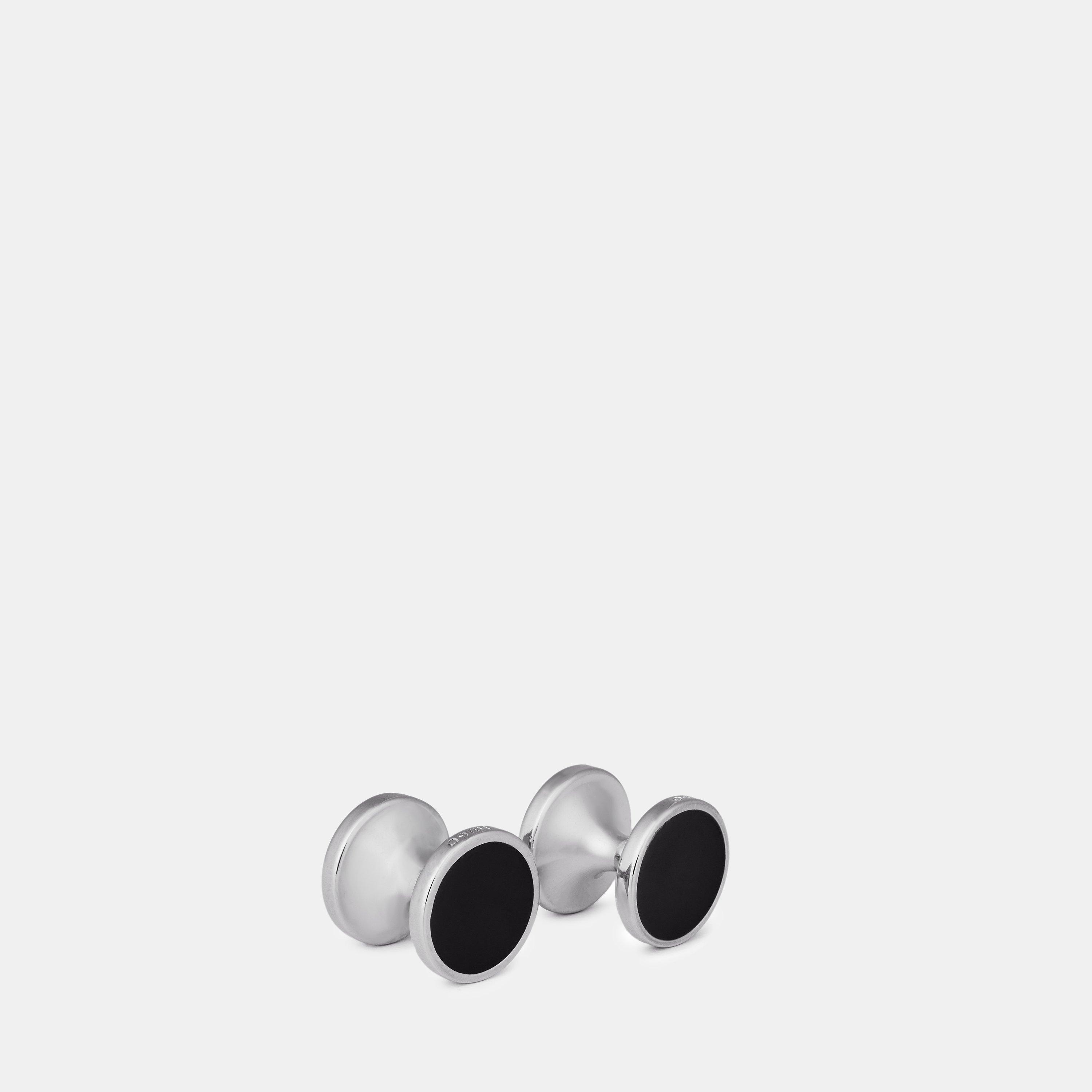 Black - Hugo - Tokeep Round Cufflinks - 1