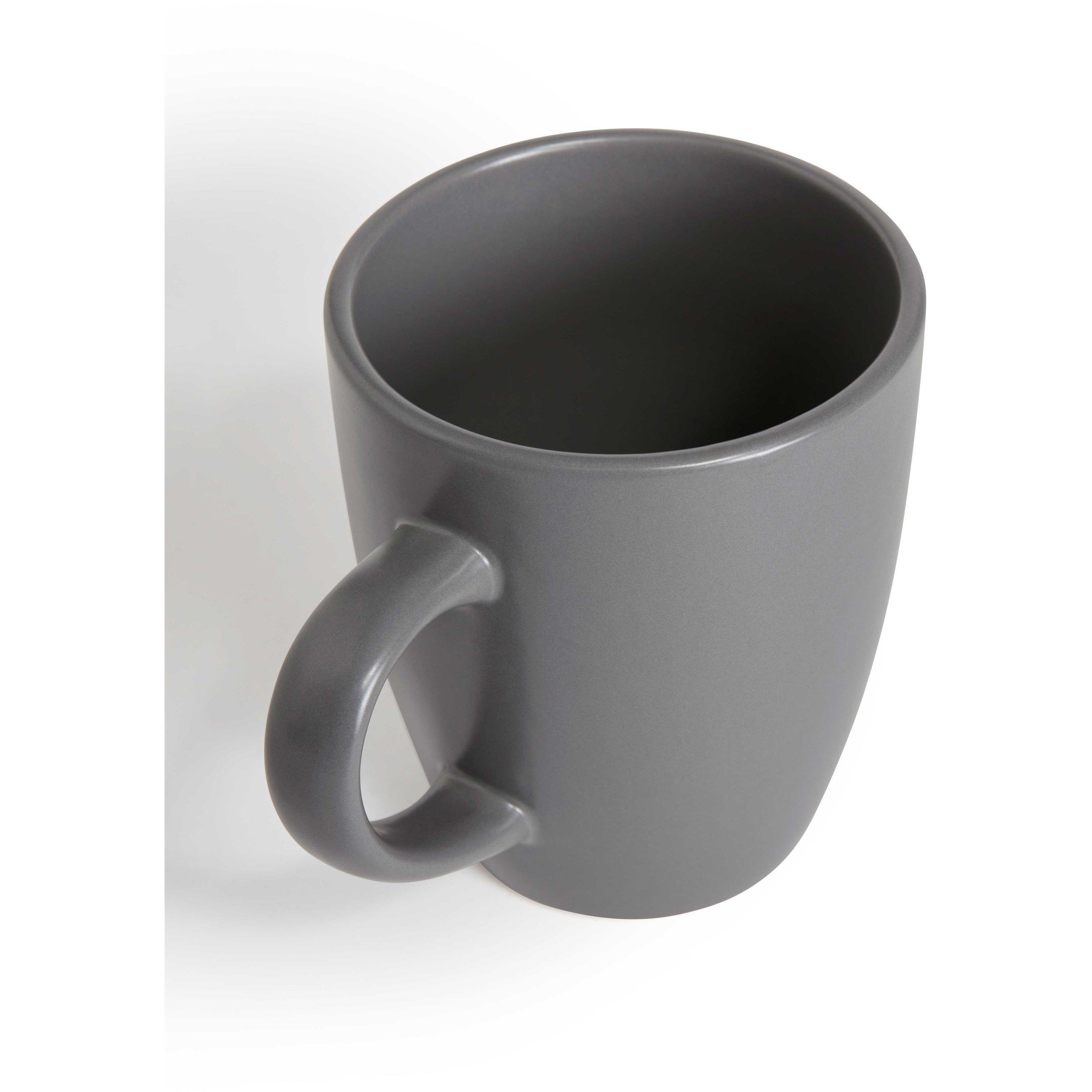 Charcoal Grey - Homelife - 4 Piece Stoneware Mug Set - 3