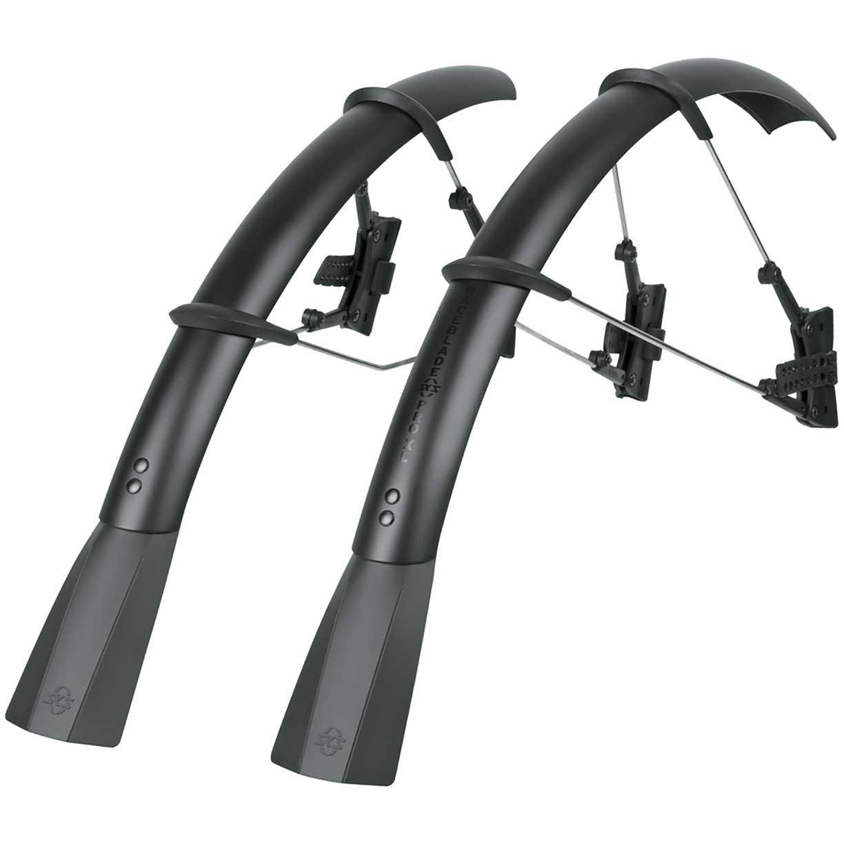 Nero opaco - SKS - Raceblade Pro XL Stealth Series Mudguard Set - 700c x 25-32c - 2