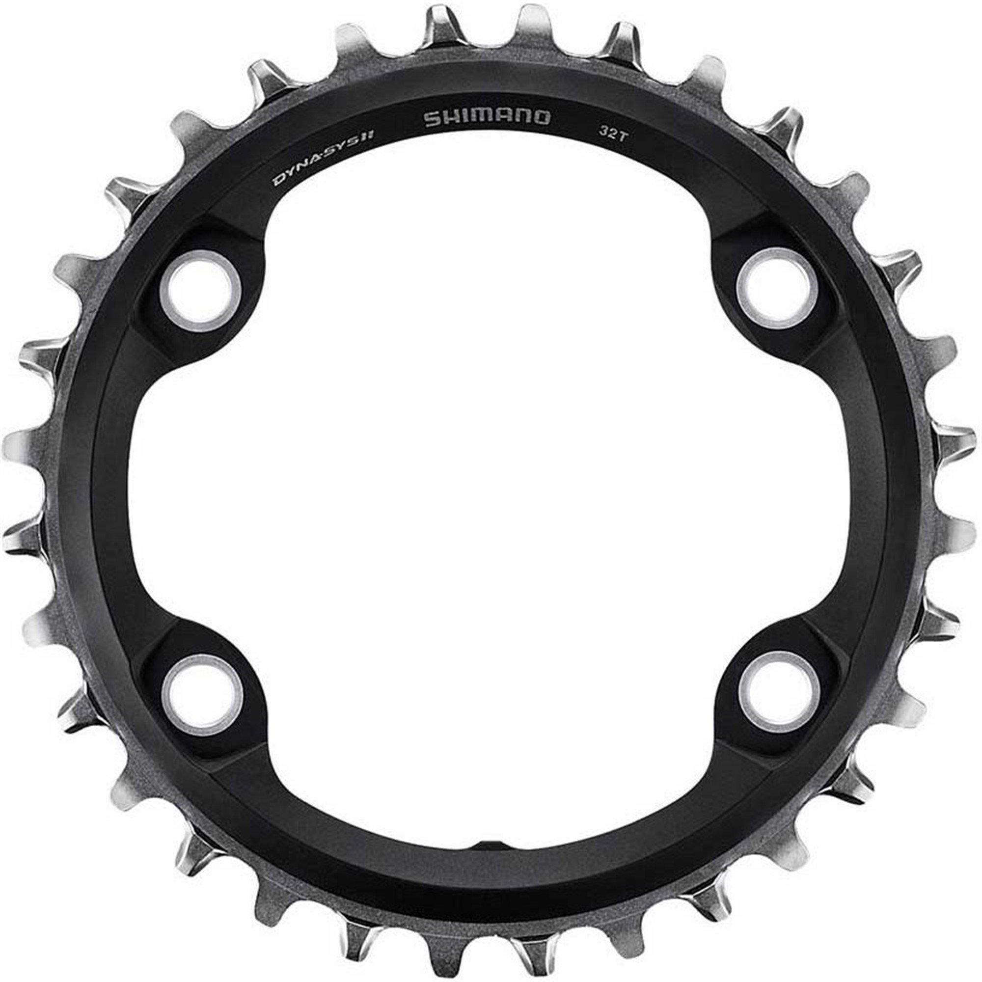 Black - Shimano - SLX M7000 Single Chainring 32T