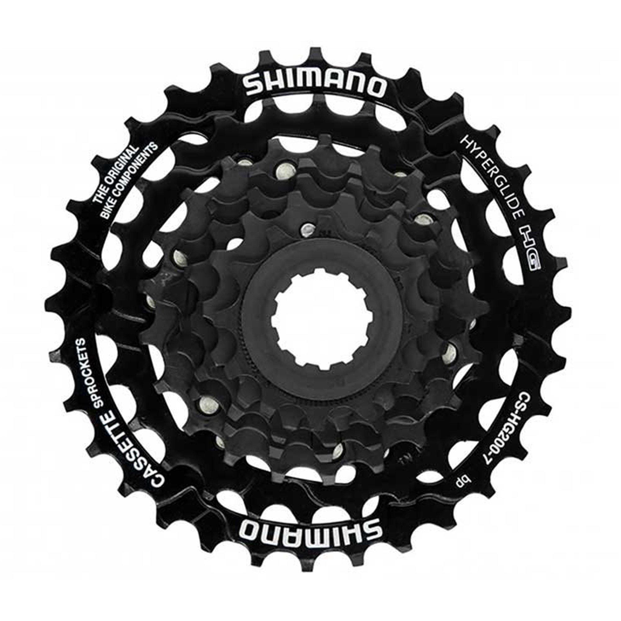 Schwarz - Shimano - HG200 7-Speed MTB Cassette
