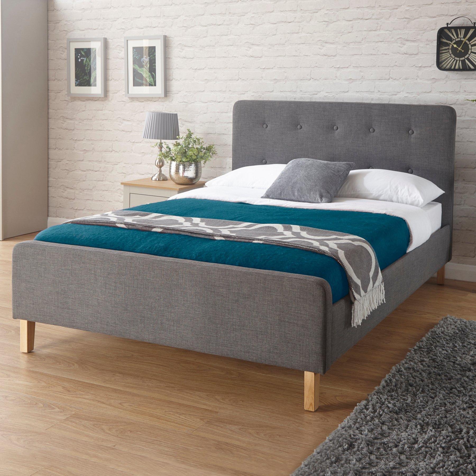 Gfw  Ashbourne Bed With Mattress - Grey - Single
