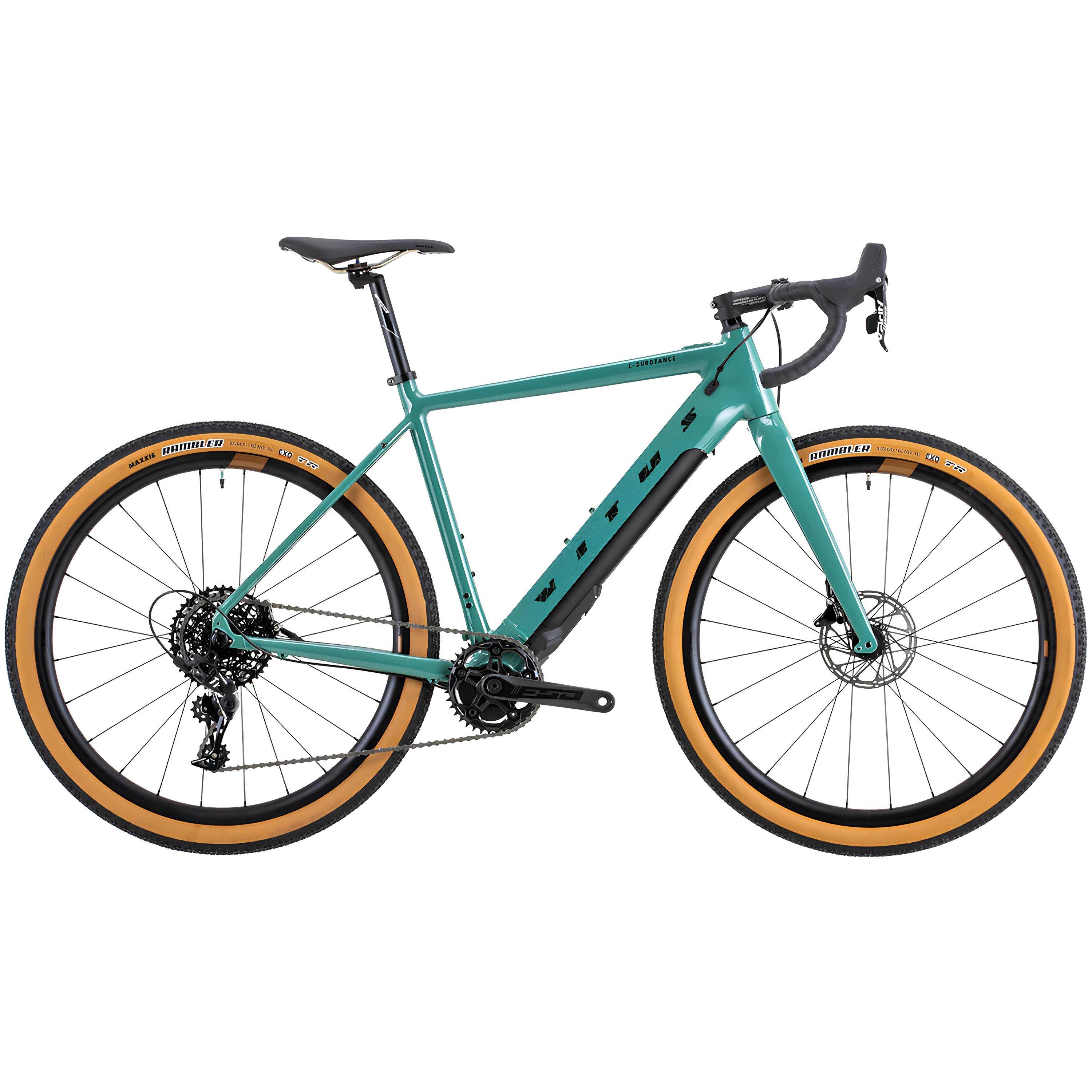 Green - Vitus - E-Substance Aluminum Electric Gravel Bike - 1
