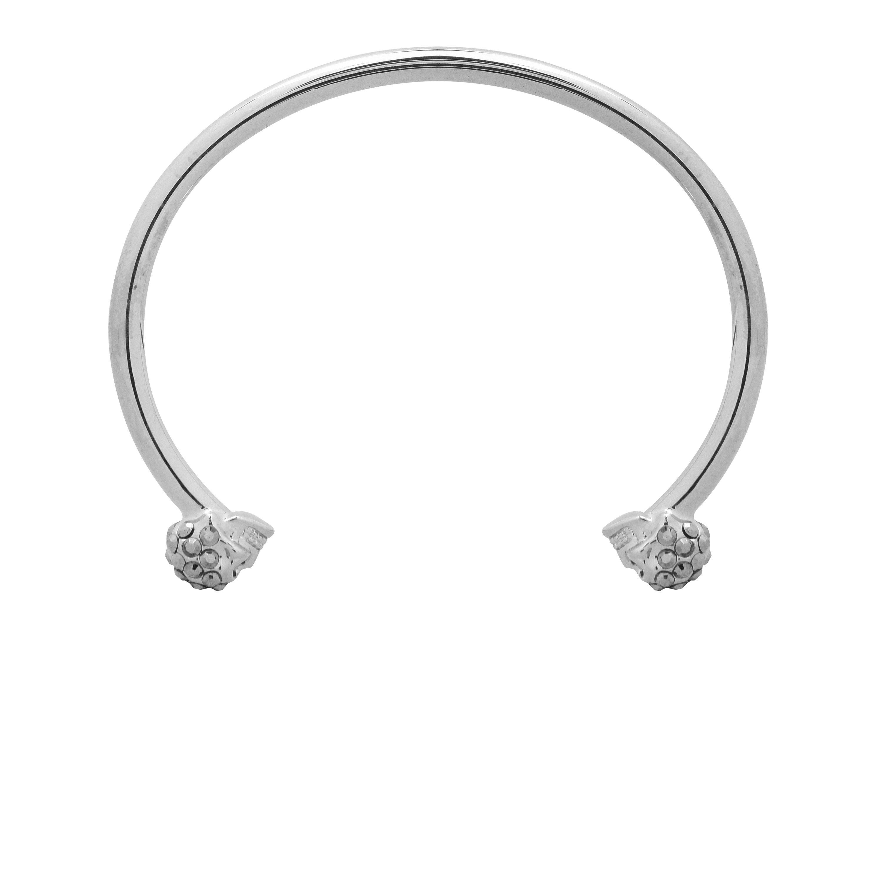 Alexander McQueen | Thin Twin Skull Crystal Bracelet | Bracelets