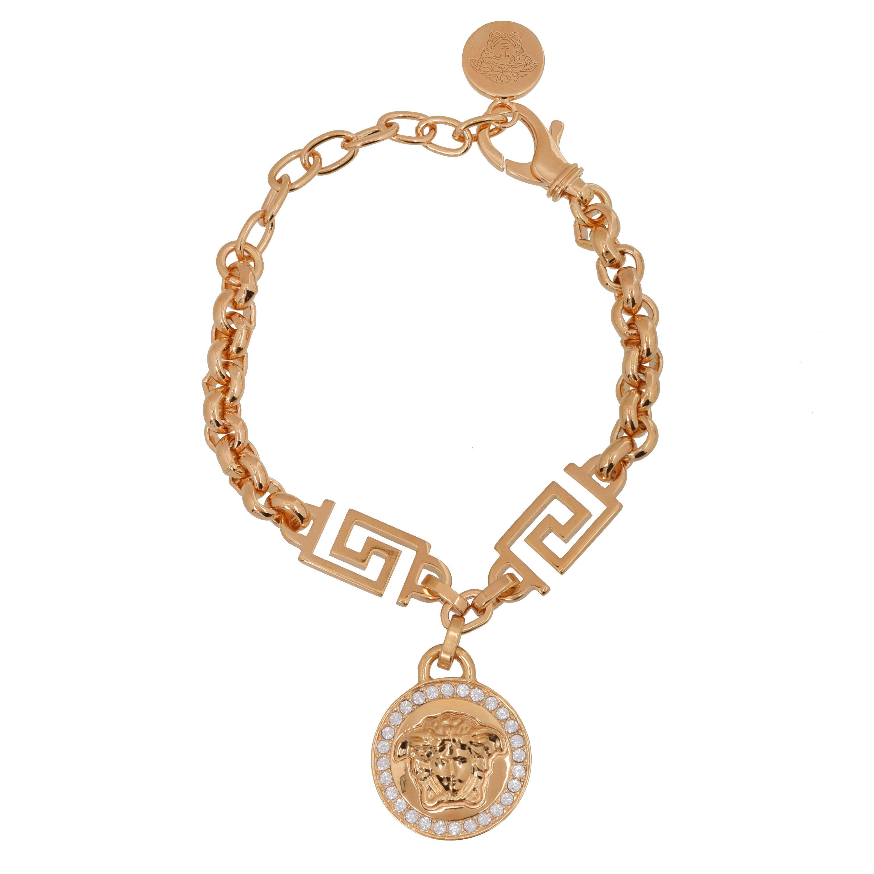 Versace Icon Medusa Bracelet - White/Gold D01O