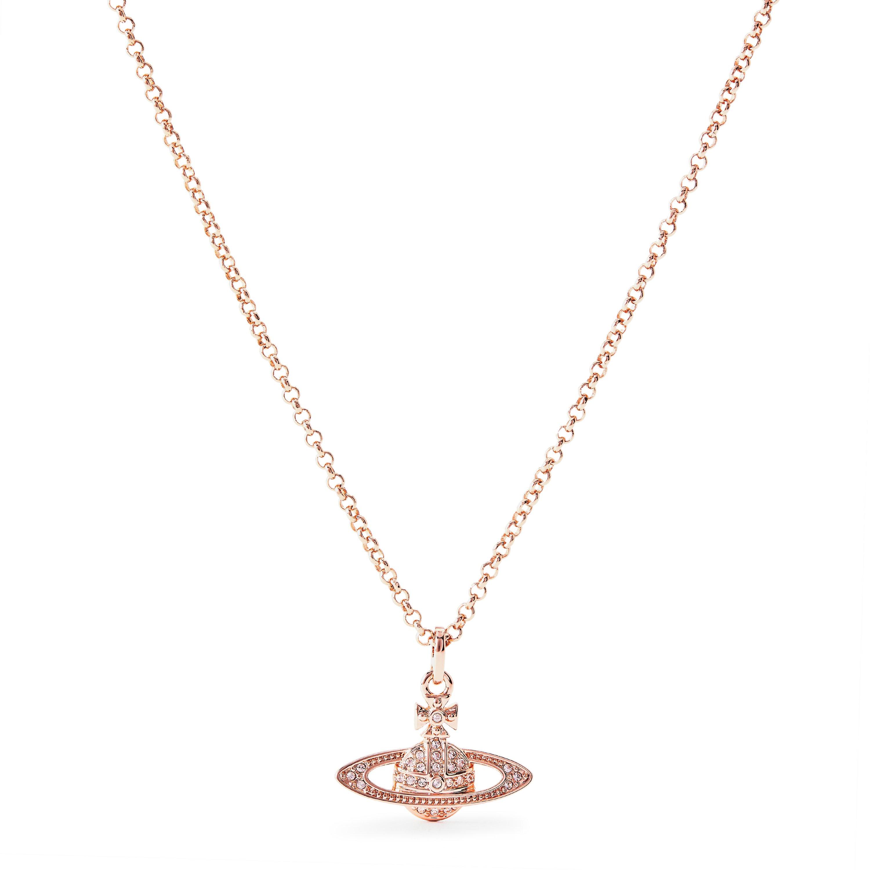 Vivienne Westwood Women's Saturn Orb Pendant Necklace - Pink Gold