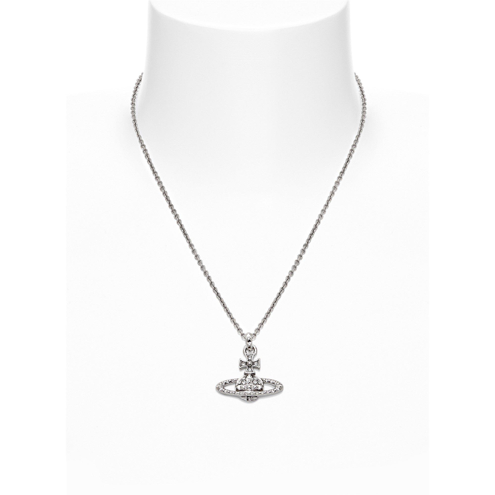 Rhod/Cryst W110 - Vivienne Westwood - Women's Mayfair Bas Relief Pendant Necklace - 2