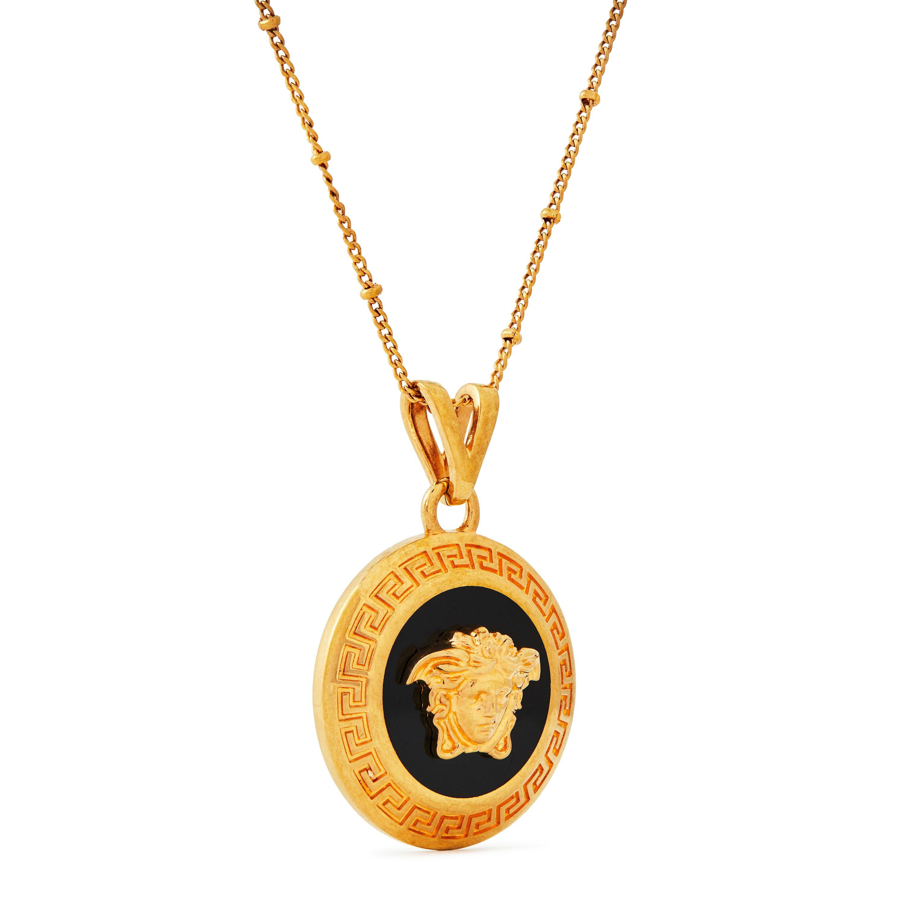 Blk/Gld K4IT - Versace - Medusa Necklace - 1