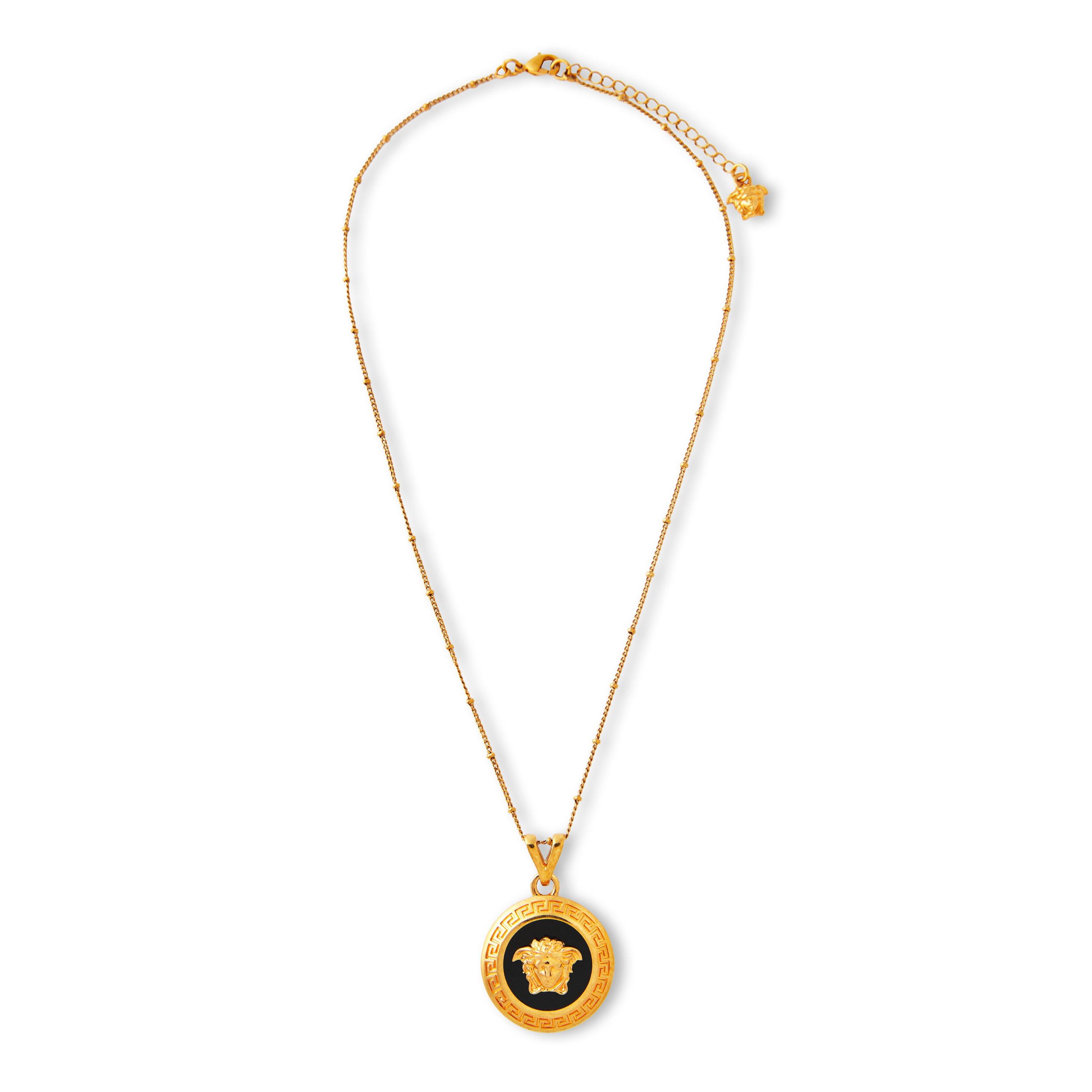Blk/Gld K4IT - Versace - Medusa Necklace - 2