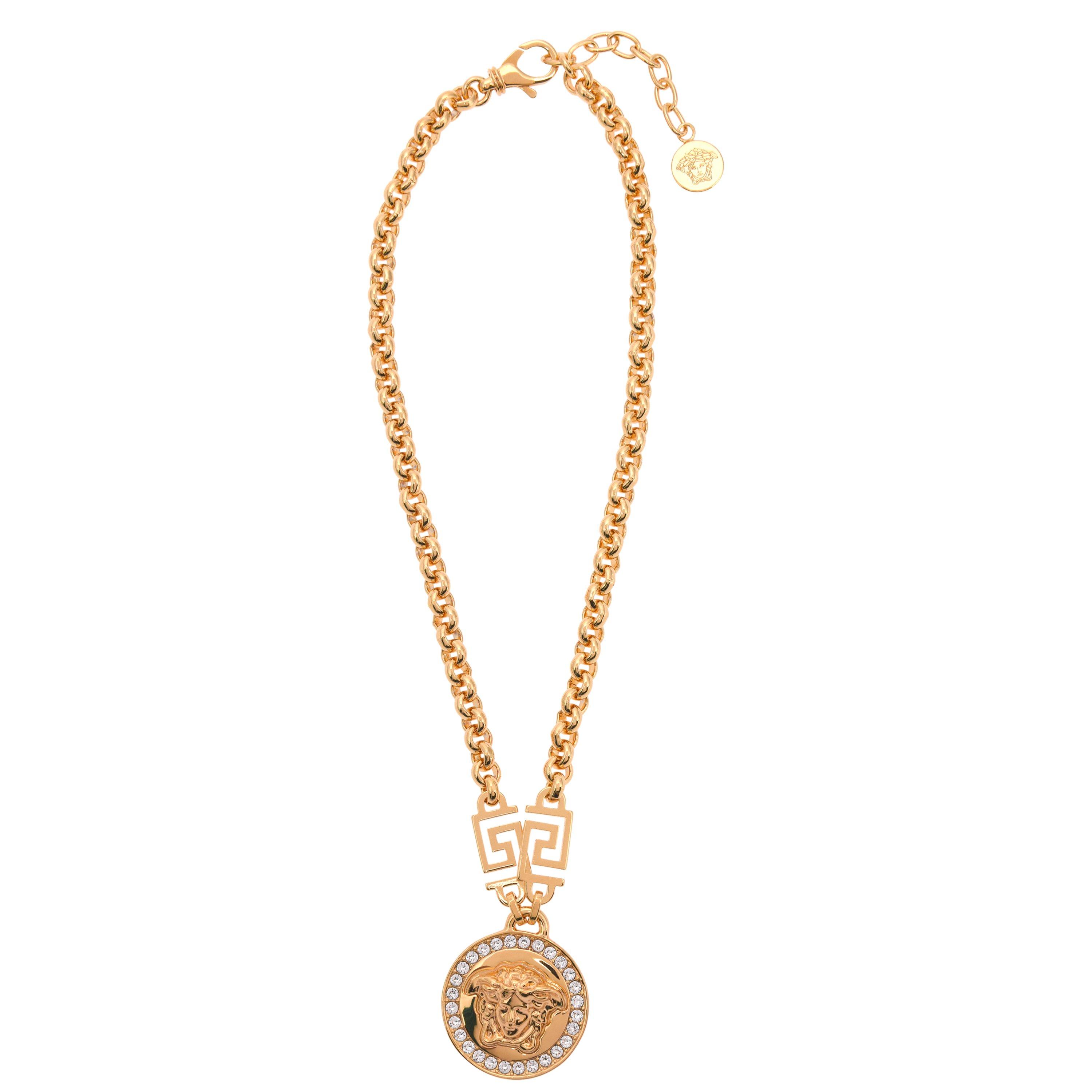 White/Gold D01O - Versace - Icon Medusa Necklack - 2